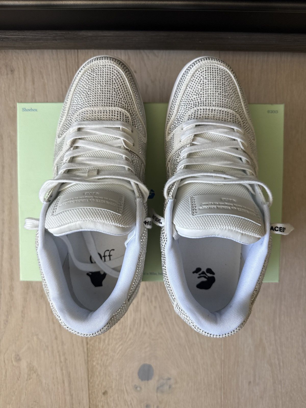 Off-White Off-White Out Of Office Crystal Embellished Sneaker Size US 11 / EU 44 - 6 Thumbnail