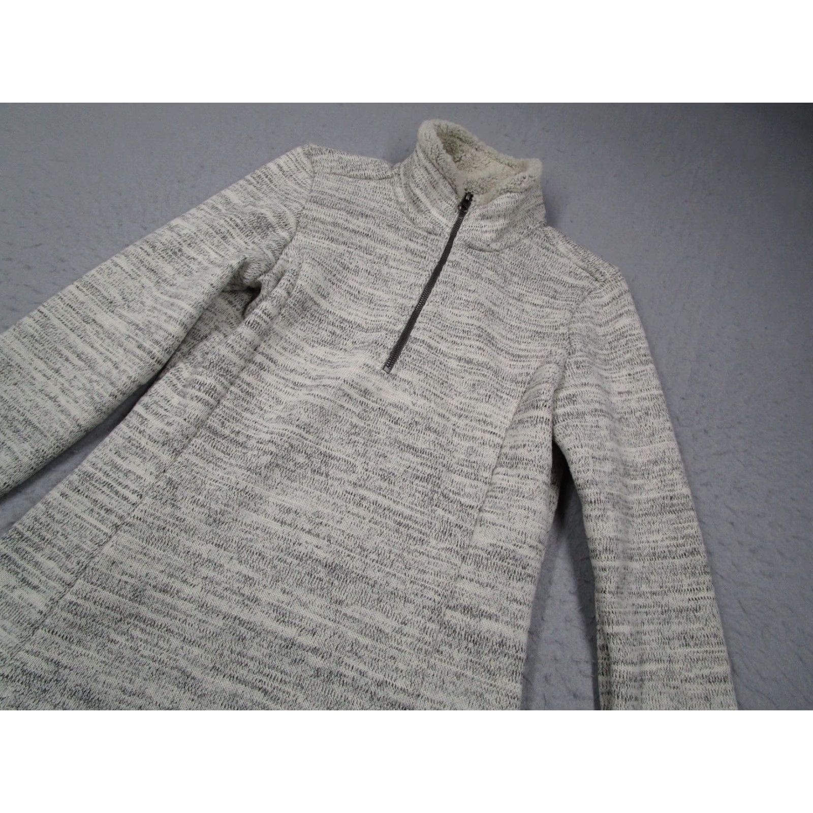 Vintage Kuhl Jacket Women's Small Gray Alaska 1/4 Zip Pullover Fleece Outdoor Casual Workwear Shirt Size S / US 4 / IT 40 - 2 Thumbnail