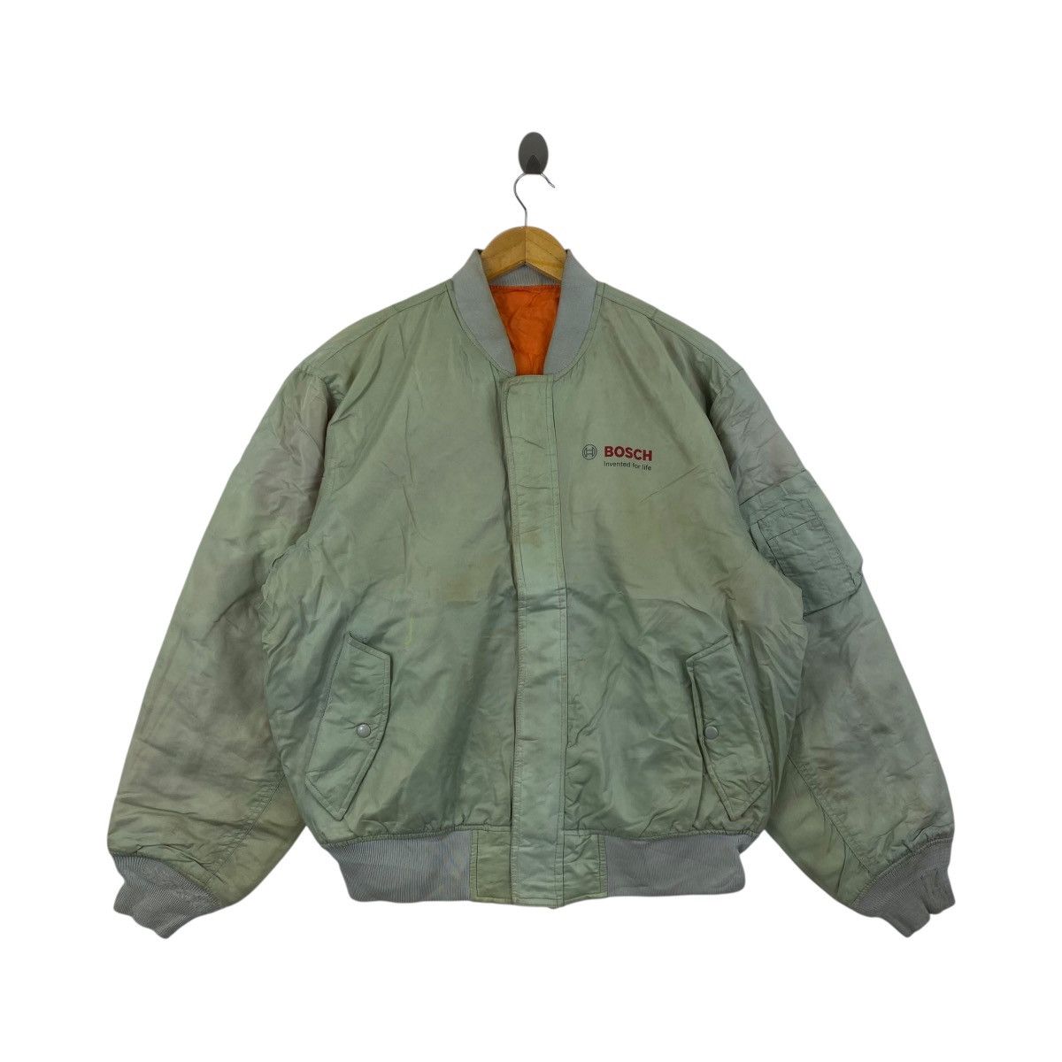 Vintage Vintage 90s BOSCH Motosports Bomber Jacket Racing Team Size US XL / EU 56 / 4 - 1 Thumbnail