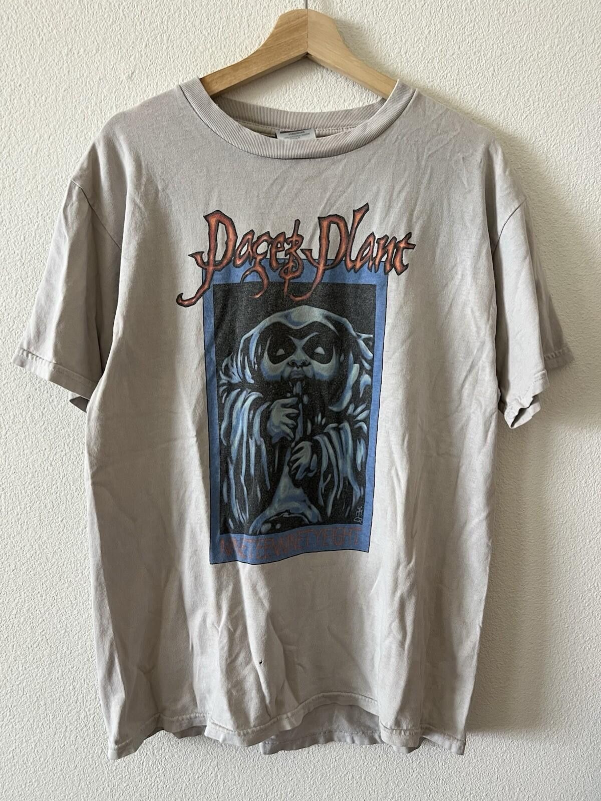 Gildan Vintage 1998 Page Plant Tour T Shirt Tultex Large White Size US L / EU 52-54 / 3 - 1 Thumbnail