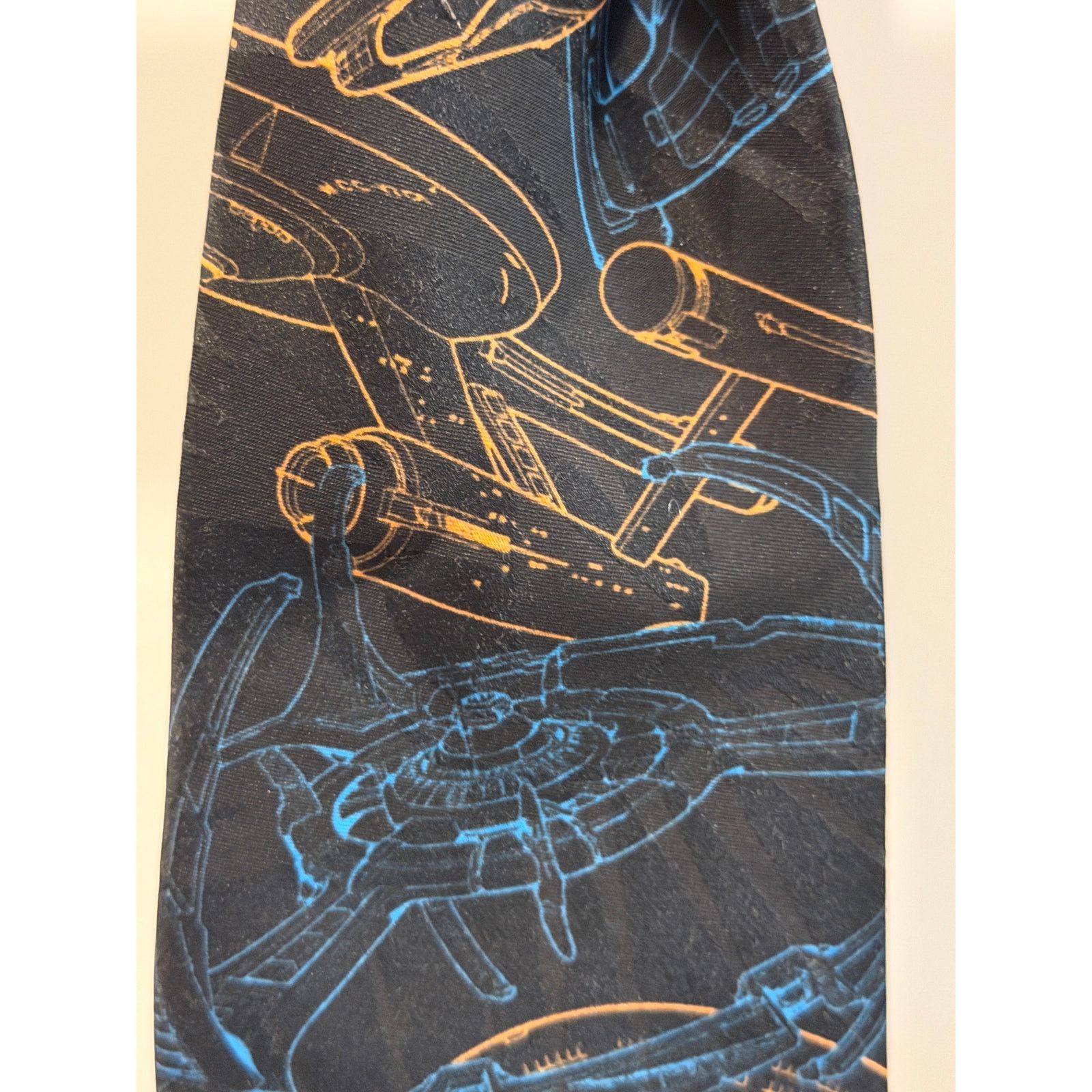 Ralph Marlin Vintage Ralph Marlin Star Trek Space Station Silk tie Size ONE SIZE - 2 Thumbnail