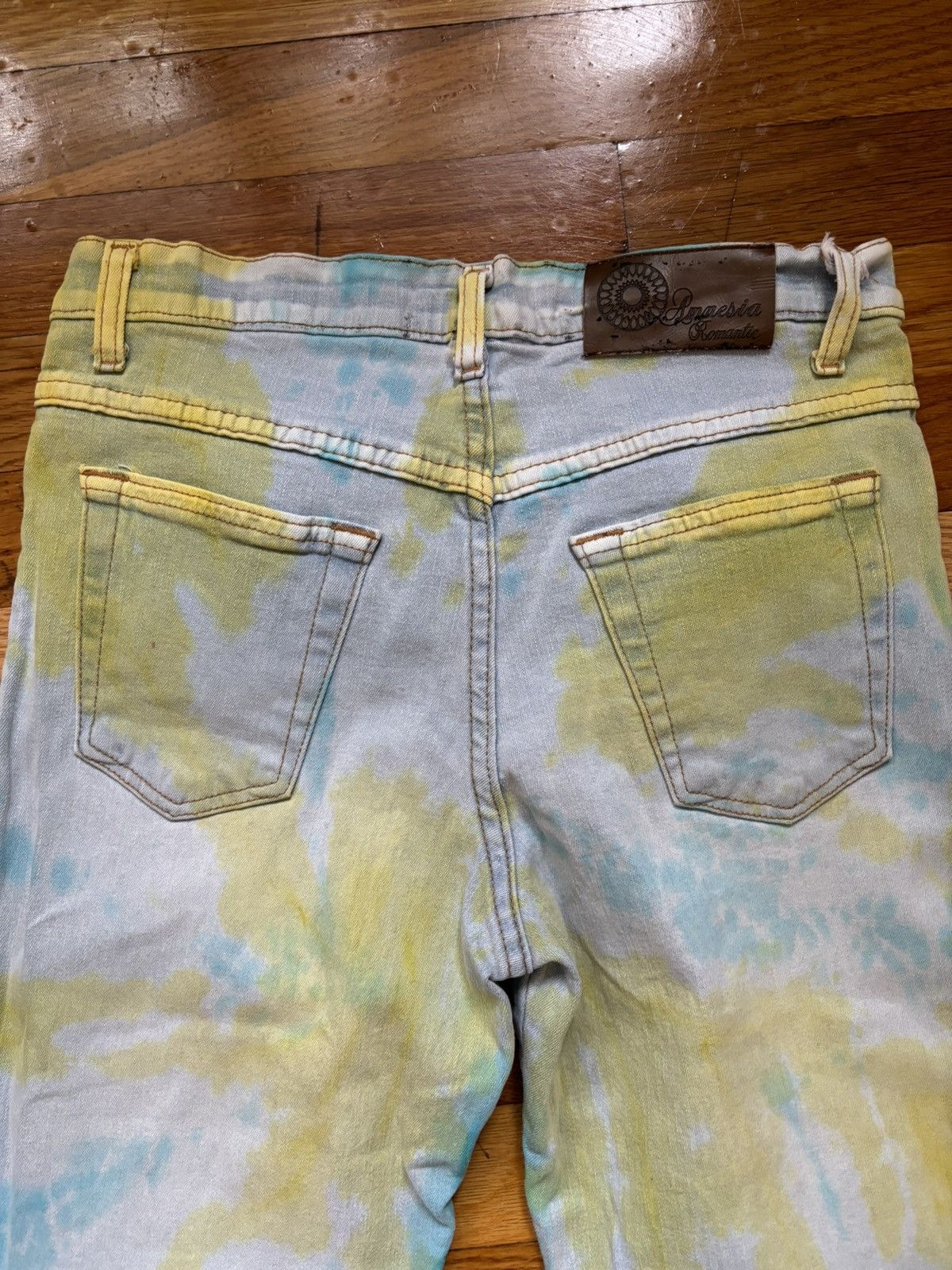 Vintage Vintage Y2K tie dye flare jeans Size 30" / US 8 / IT 44 - 4 Thumbnail