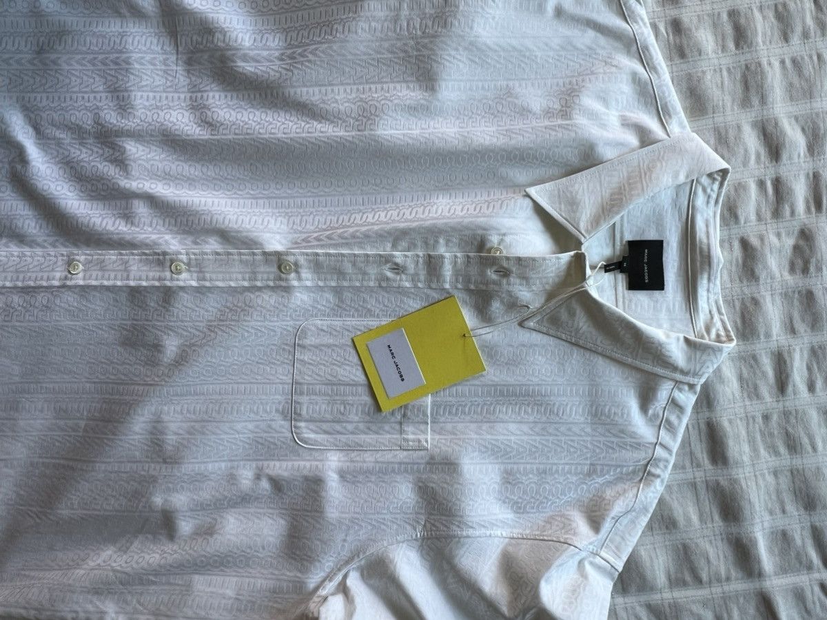 Marc Jacobs White boxy shirt jacquard shirt Size M unisex Size US M / EU 48-50 / 2 - 11 Thumbnail