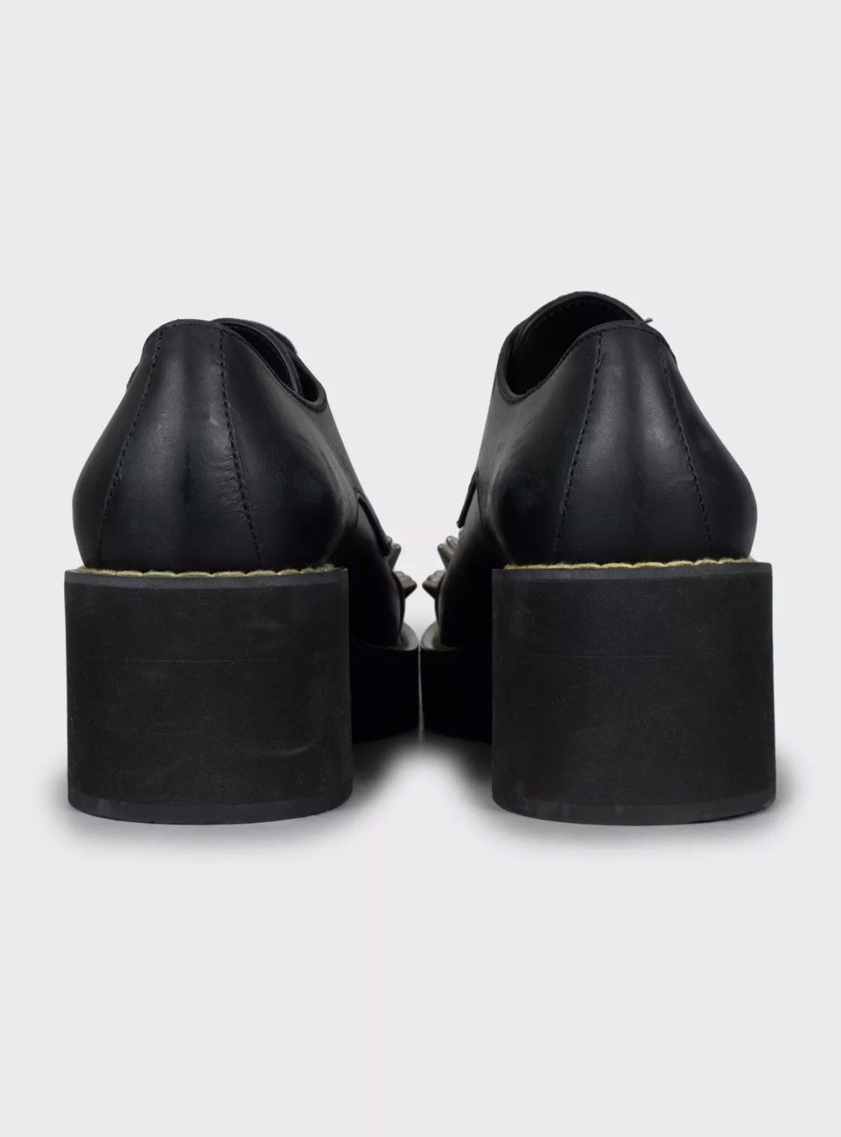 Miu Miu MIU MIU FW2020 Spikes Studded Steel Toe Derby Shoes boots Size US 10 / IT 40 - 6 Thumbnail