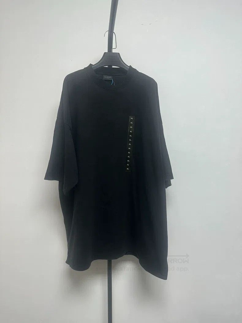 Balenciaga Balenciaga Solid color label printed round neck T-shirt Size US M / EU 48-50 / 2 - 1 Thumbnail