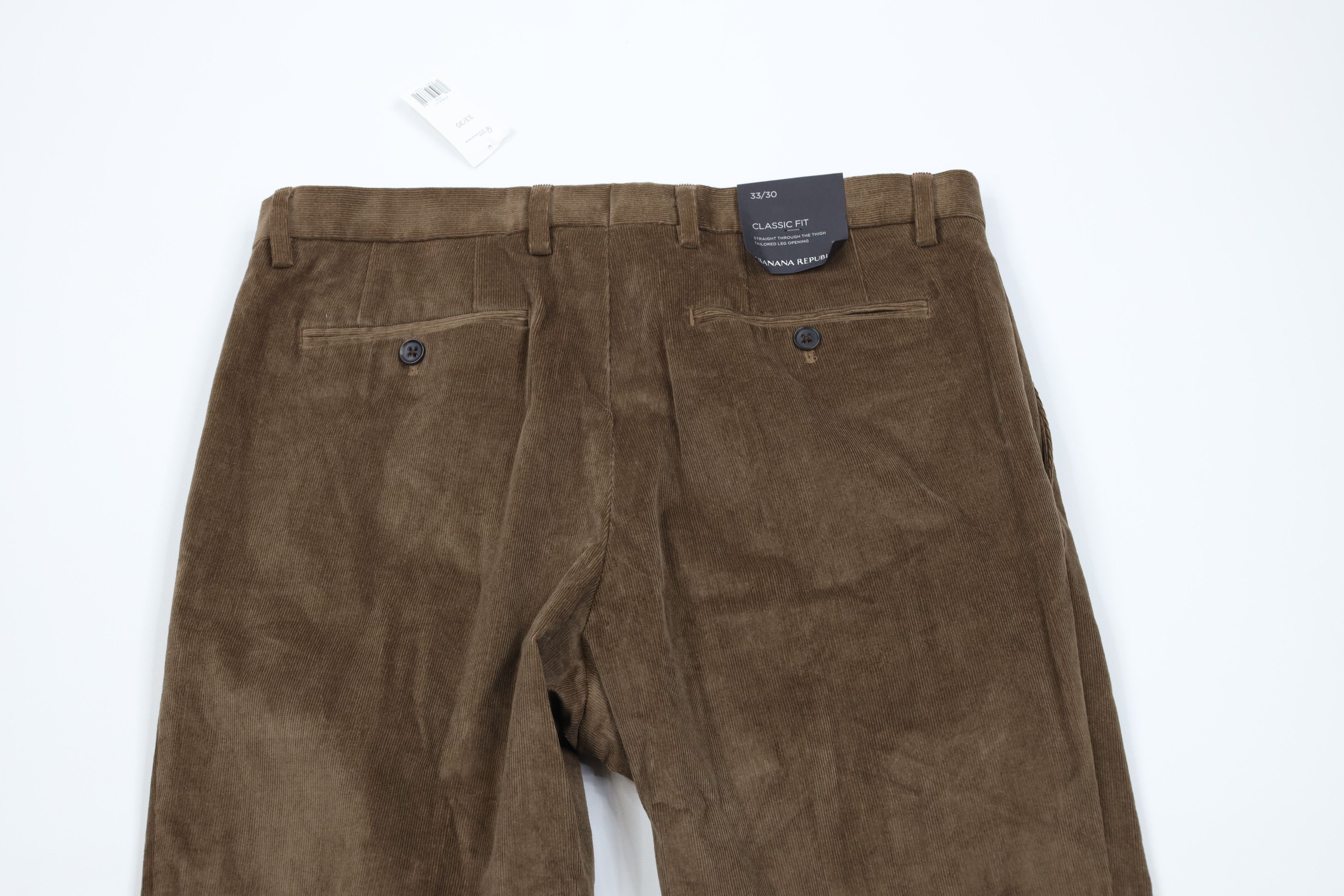 Banana Republic New Banana Republic Fit Stretch Corduroy Chino Pants Brown Size US 33 - 10 Thumbnail