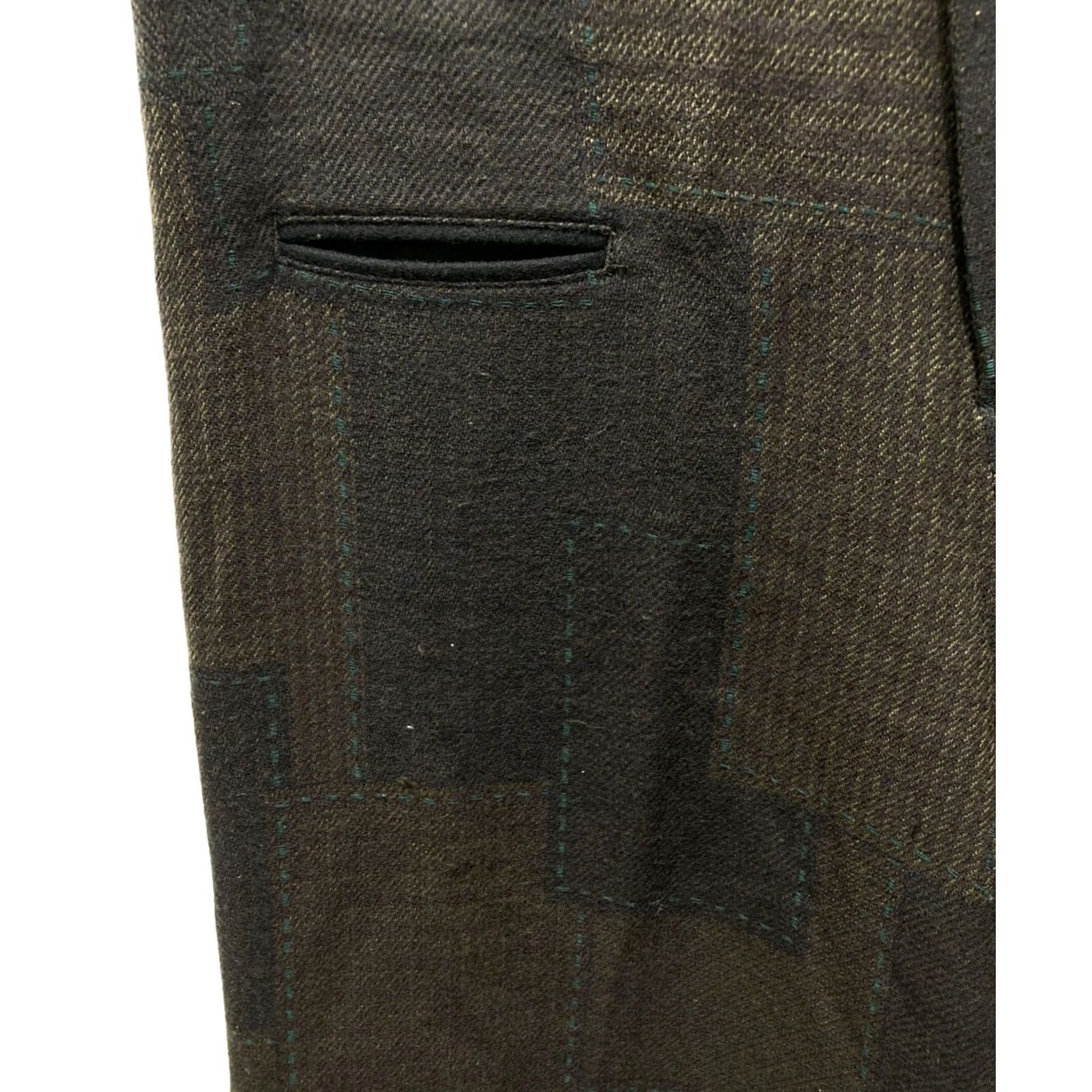 Yohji Yamamoto Yohji Yamamoto Pants Wool Size 2 Brown Solid Patchwork Ladies Regular Dress Pants Womens Size 26" / US 2 / IT 38 - 4 Thumbnail