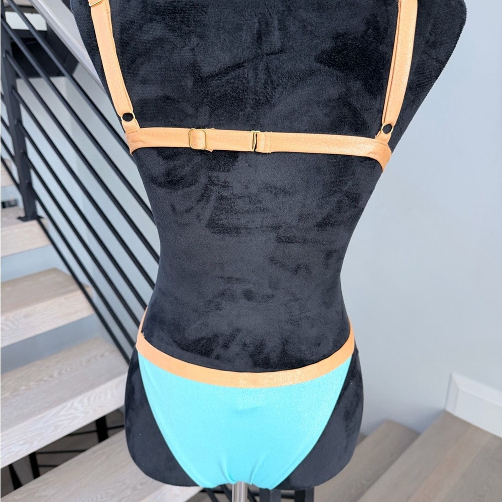Other Stylish Turquoise and Orange Swimwear Swimsuit Bikini size S Size ONE SIZE - 9 Thumbnail