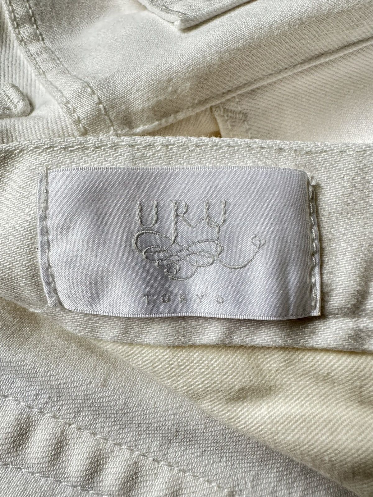 Uru 13FW URU - White denim jeans Size US 33 - 19 Thumbnail
