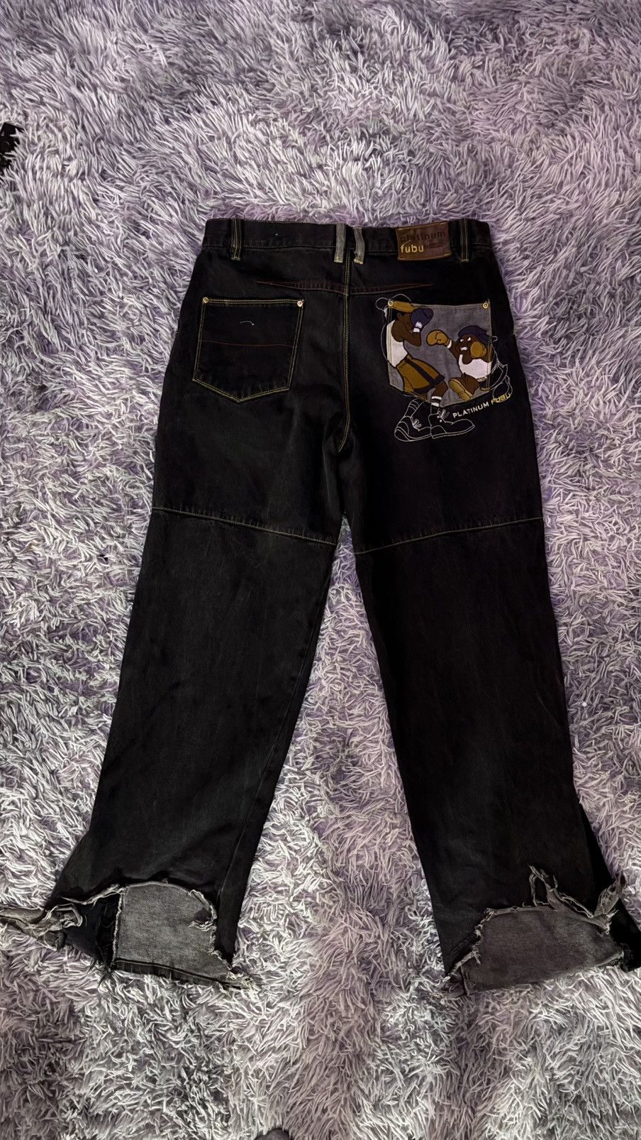 Fubu Rare Vintage Fat Albert Platinum FUBU baggy Jeans Size US 34 / EU 50 - 2 Thumbnail
