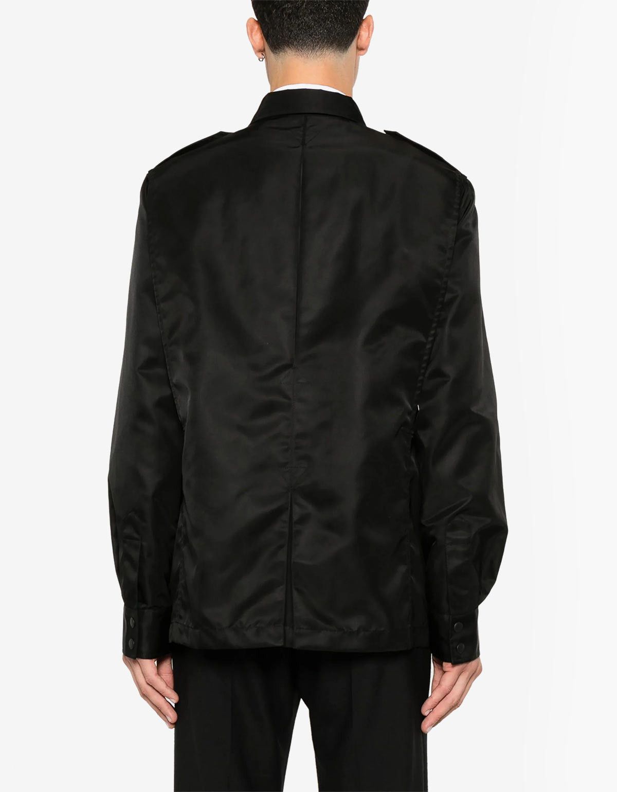 Givenchy Givenchy Black Applique Jacket SIZE 50 Size US L / EU 52-54 / 3 - 3 Thumbnail