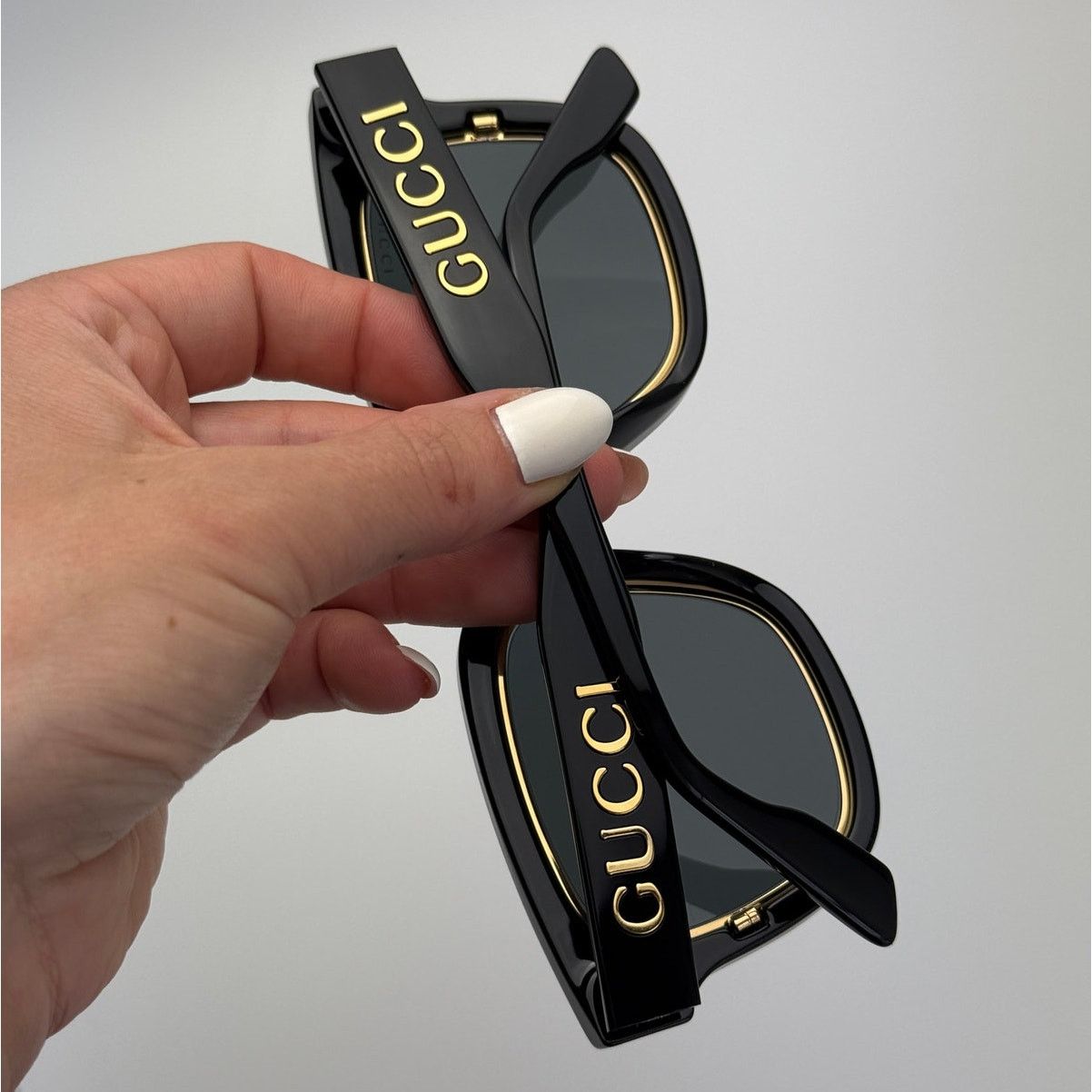 Gucci NEW Gucci Sunglasses GG1136SA 001 BlackGrey Unisex Authentic Size ONE SIZE - 9 Thumbnail