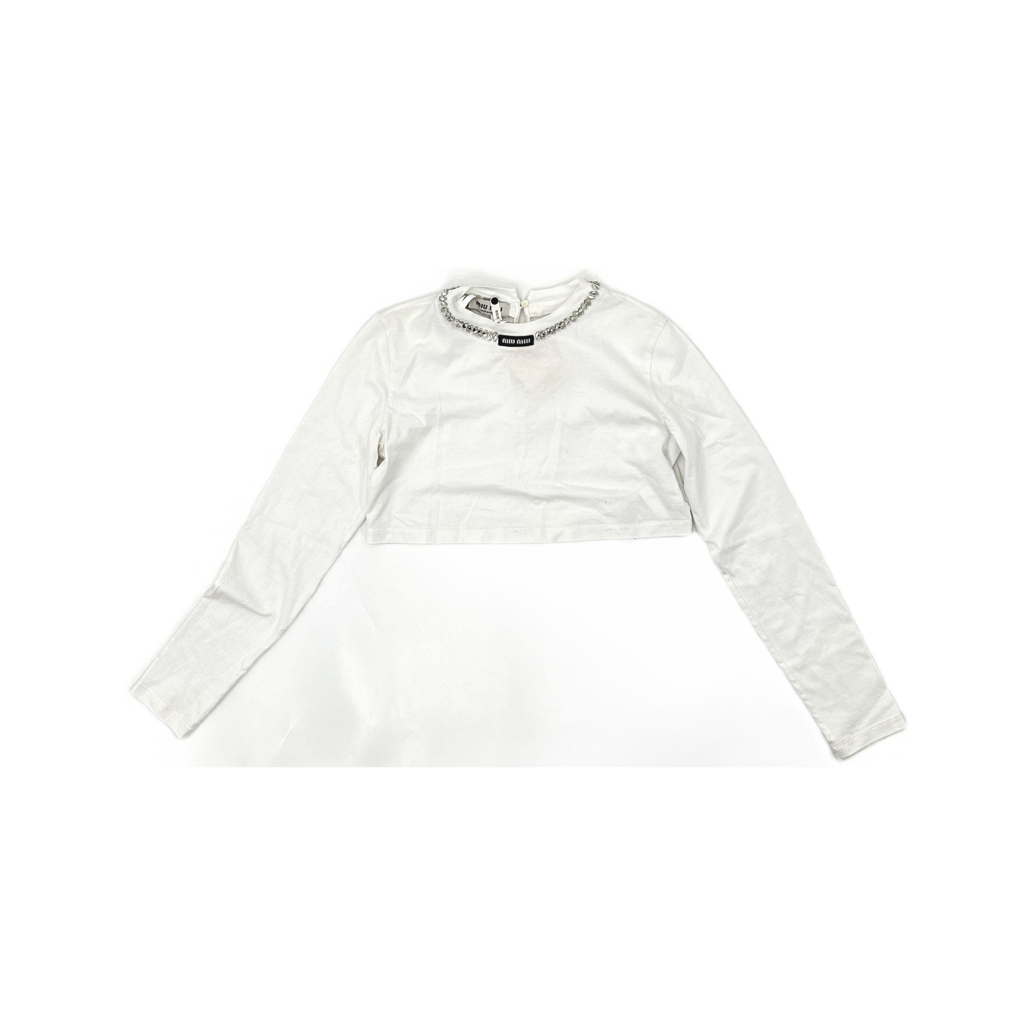 Miu Miu Miu Miu Logo Zip Crop Top Size 38 | Grailed