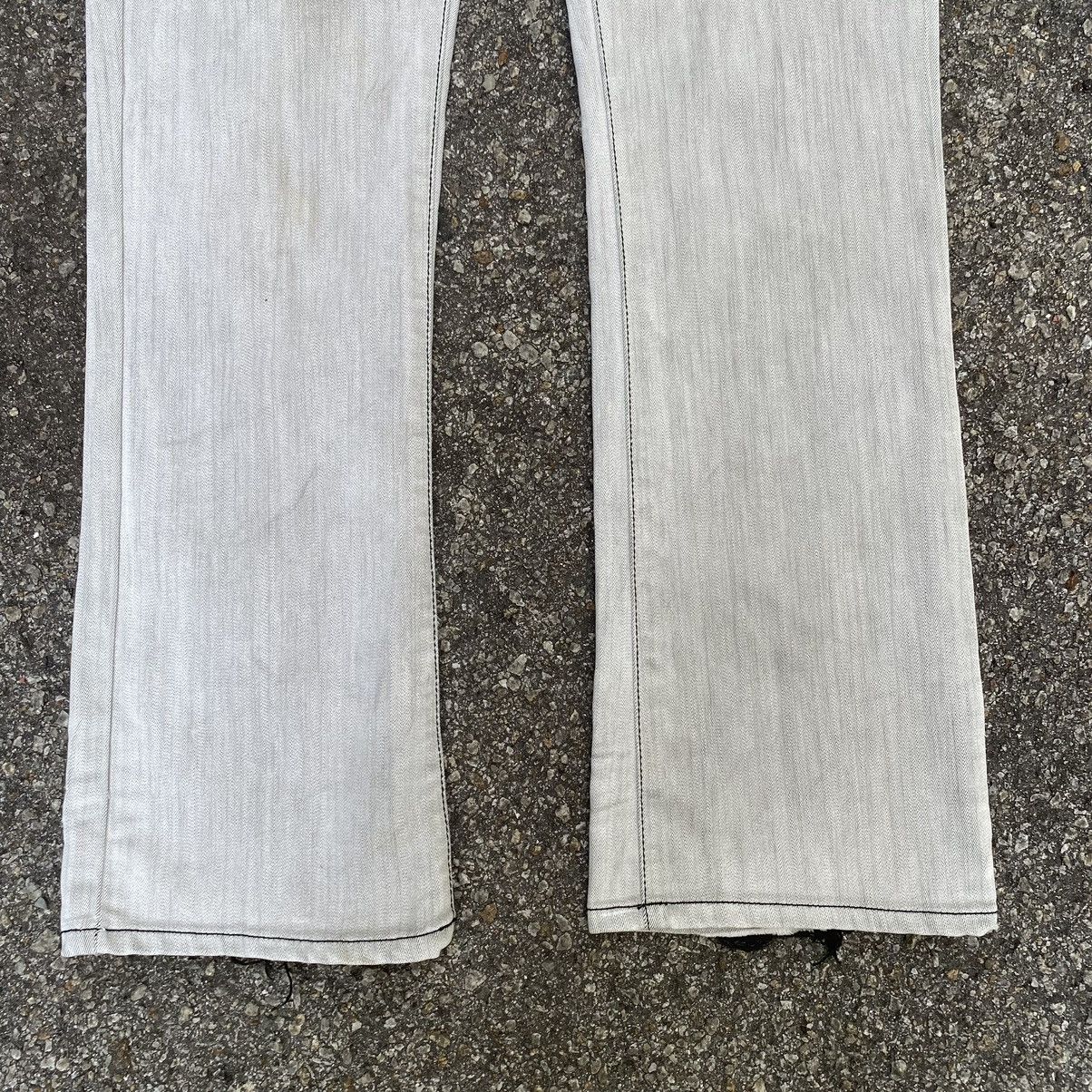 Guess Flare Jeans G By Guess Low Boot Cut Distressed Denim Size US 33 - 3 Thumbnail