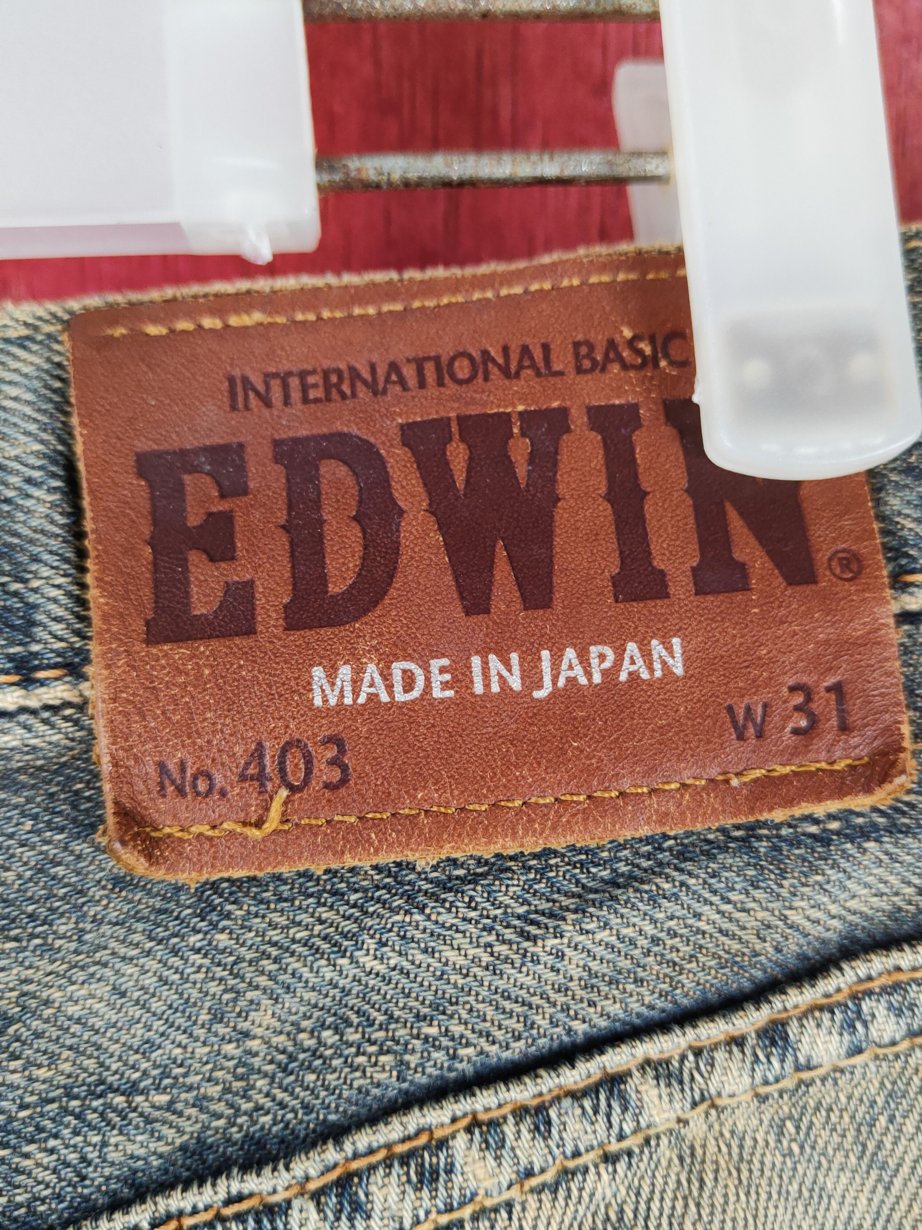 Edwin Edwin Dark Blue Faded Distressed Ripped Jeans #S2239 Size US 31 - 8 Thumbnail