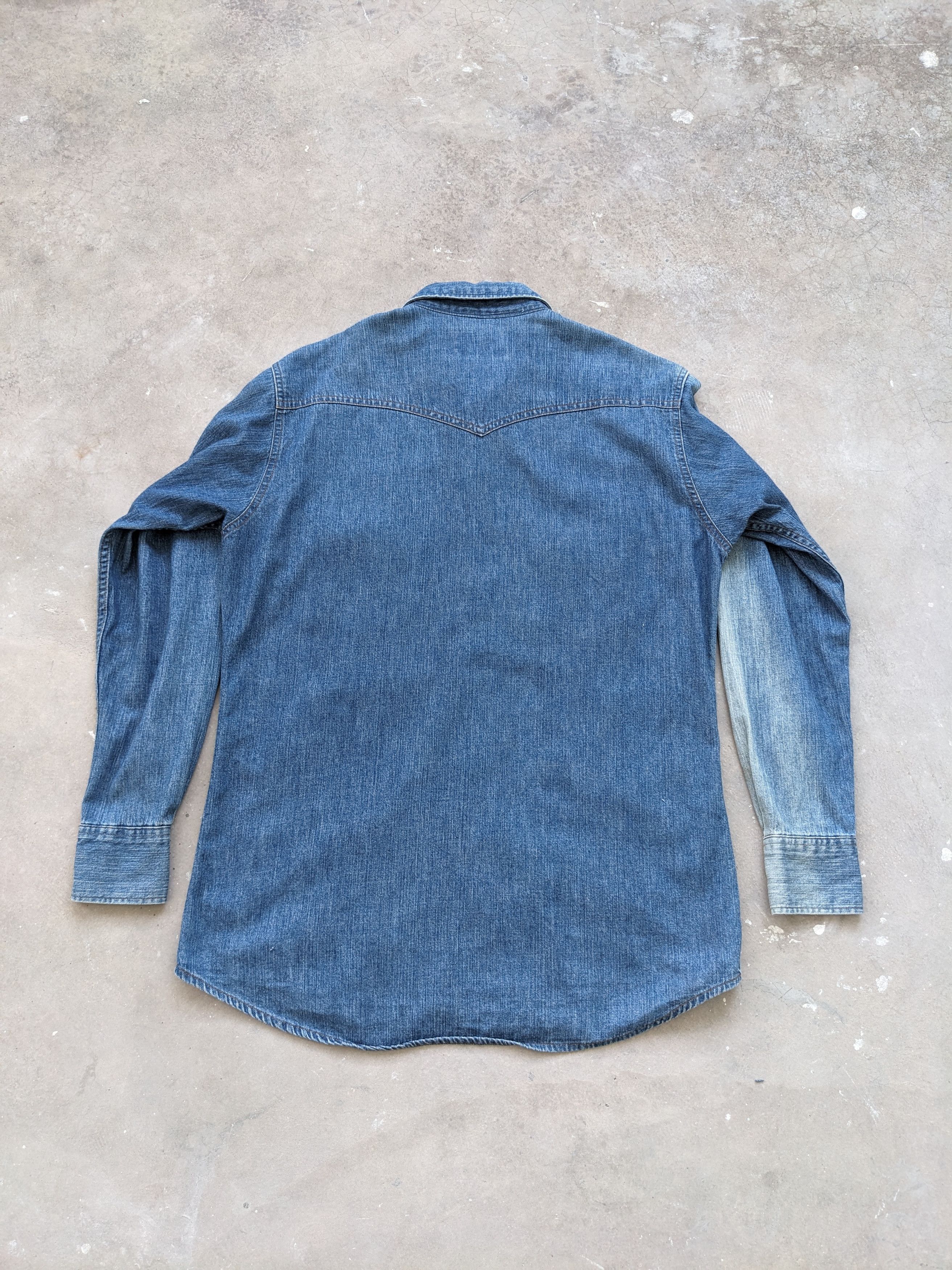 Levi's Vintage Levis Denim Shirt Boro Custom Made Size US M / EU 48-50 / 2 - 16 Thumbnail