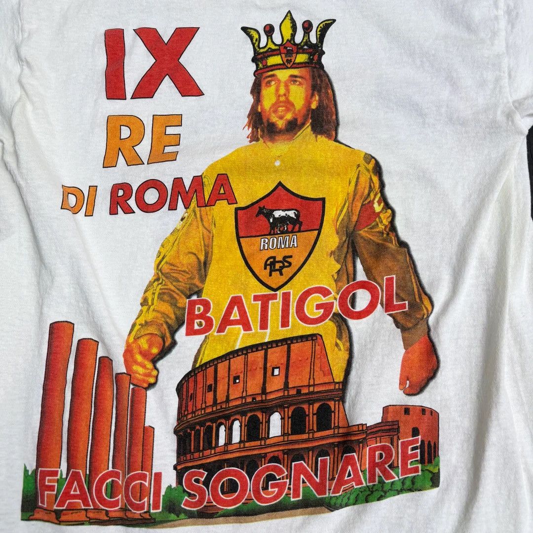 Vintage Gabriel Batistuta 1990 90s Vintage AS Roma Football T-Shirt Size US M / EU 48-50 / 2 - 5 Thumbnail