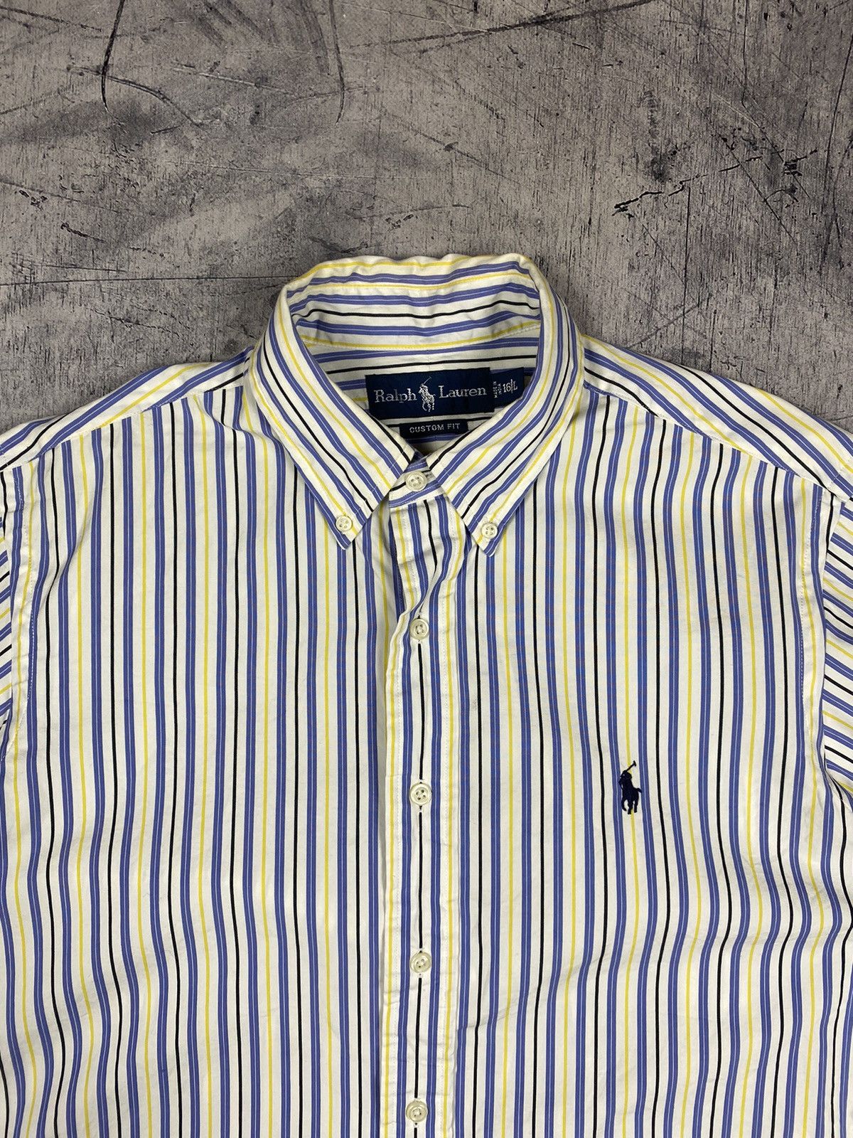 Polo Ralph Lauren Vintage Polo Ralph Lauren Designer Striped Button Up Shirt Size US L / EU 52-54 / 3 - 5 Thumbnail