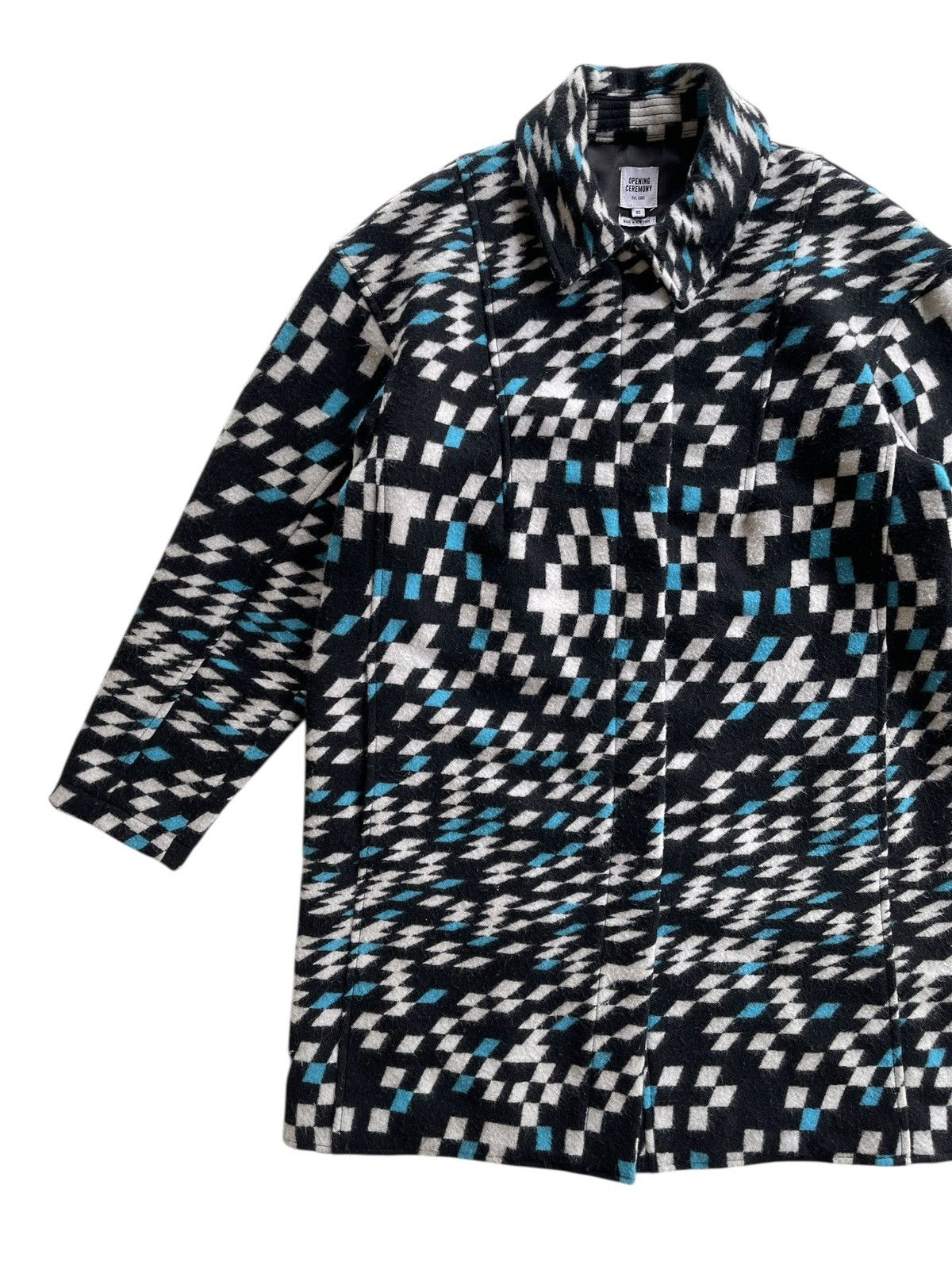 Opening Ceremony Opening Caremony Geometrical Wool Jacket Size XS / US 0-2 / IT 36-38 - 3 Thumbnail