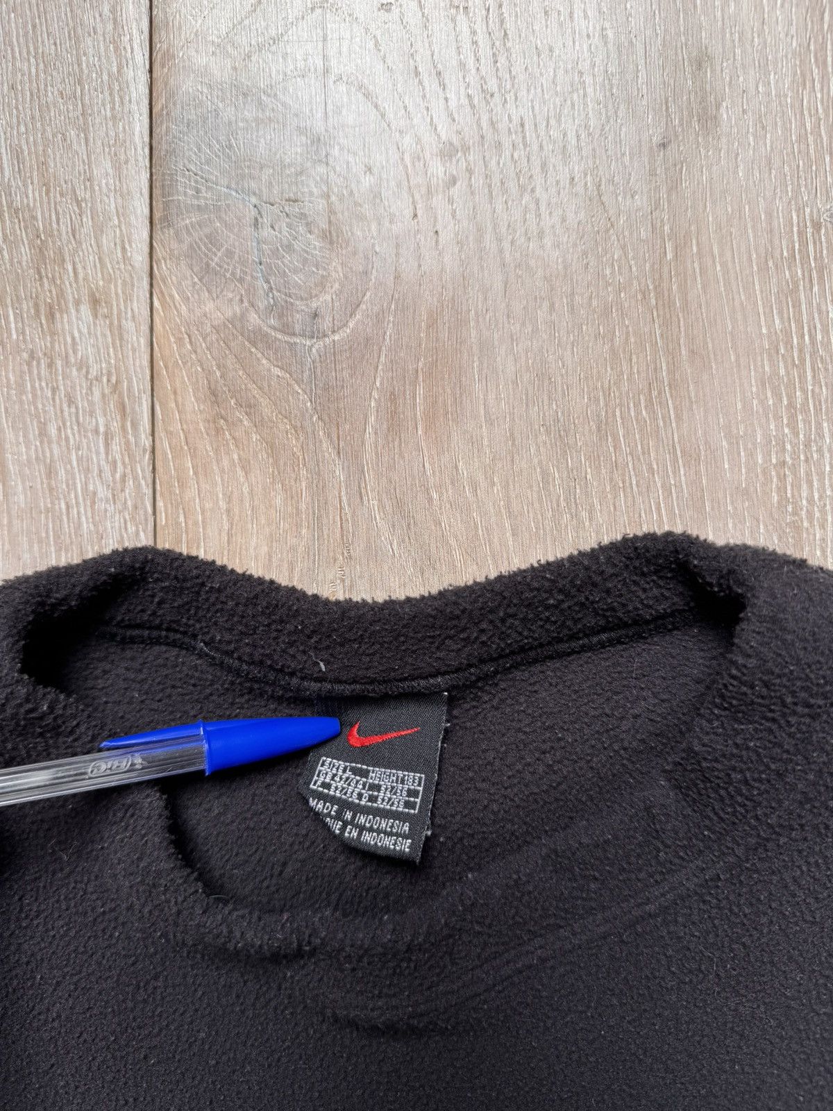 Nike × Vintage Vintage 90s Nike Fleece Teddy Spell Out Crewneck Sweater Size US L / EU 52-54 / 3 - 4 Thumbnail