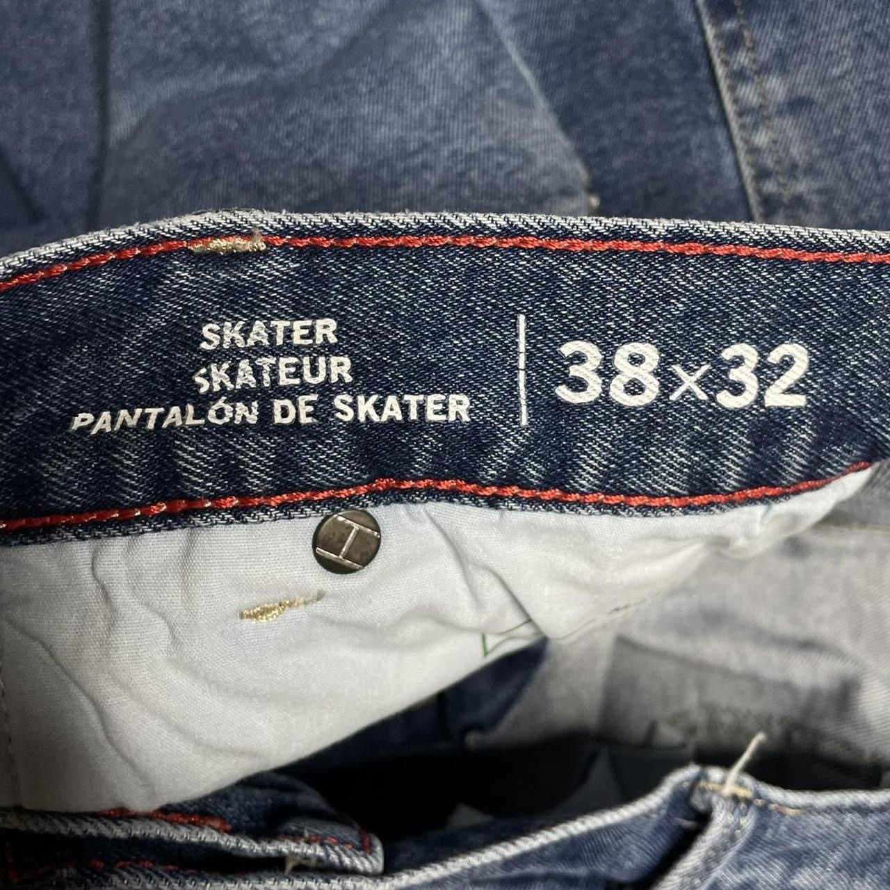 Tommy Hilfiger × Vintage Tommy Hilfiger Dark Wash Baggy Carpenter Jeans Size US 40 / EU 56 - 6 Thumbnail