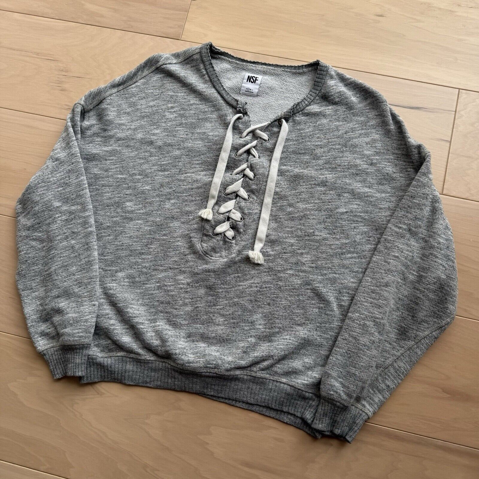 NSF NSF Sweatshirt Women's S Gray Fleece Pullover Made in USA Size S / US 4 / IT 40 - 8 Thumbnail