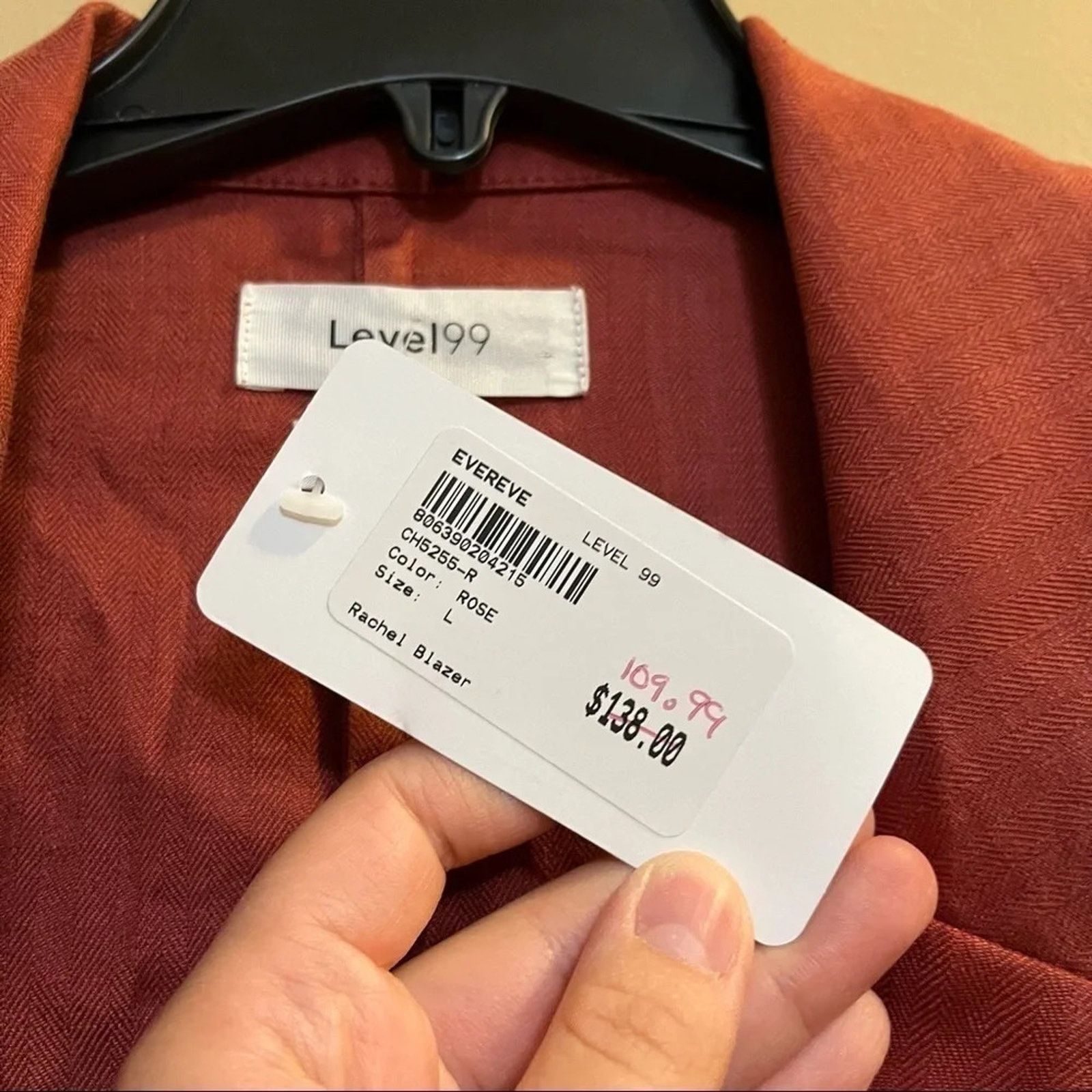 Other Level 99 Rachel Stretch Linen Tencel Blazer NWT Sz L Size L / US 10 / IT 46 - 4 Thumbnail