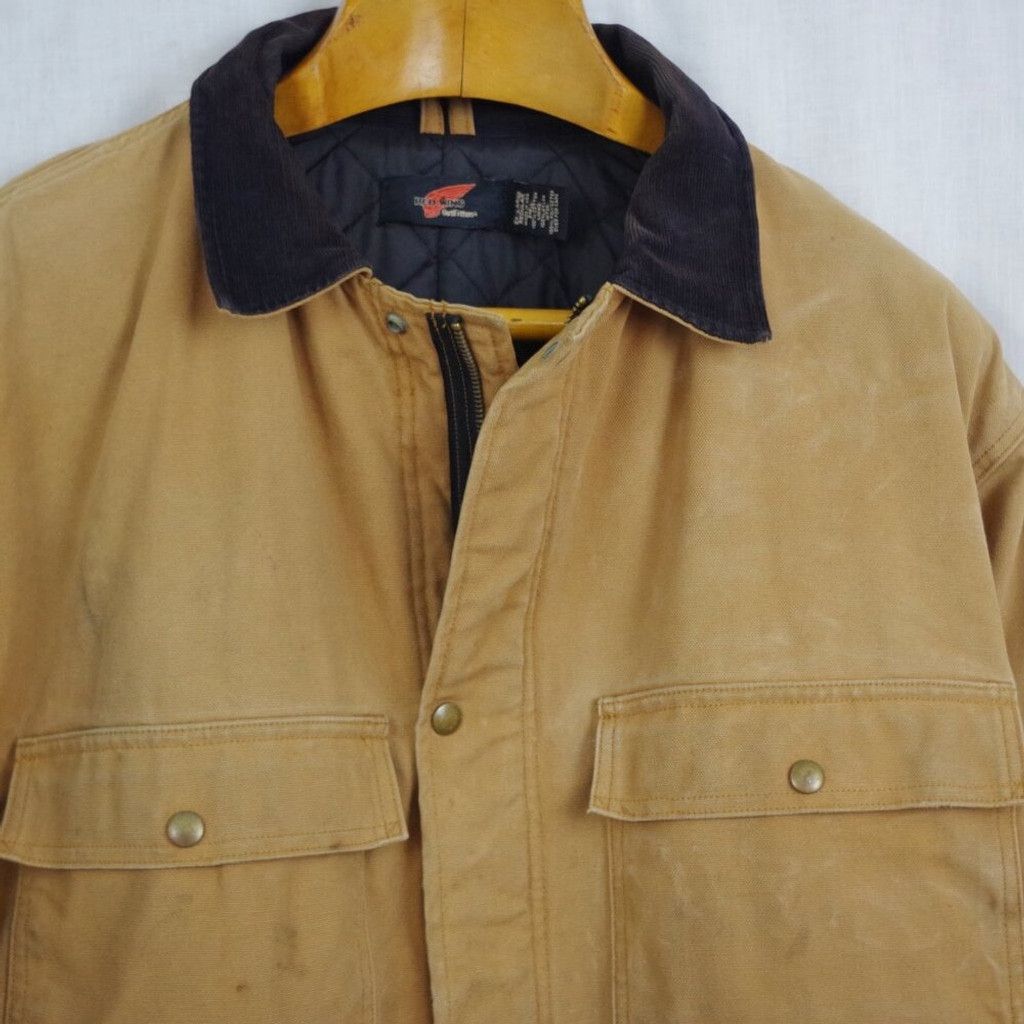 Red Wing Red Wing Vintage USA Made Distressed Canvas Work Jacket. 2XL Size US XXL / EU 58 / 5 - 11 Thumbnail