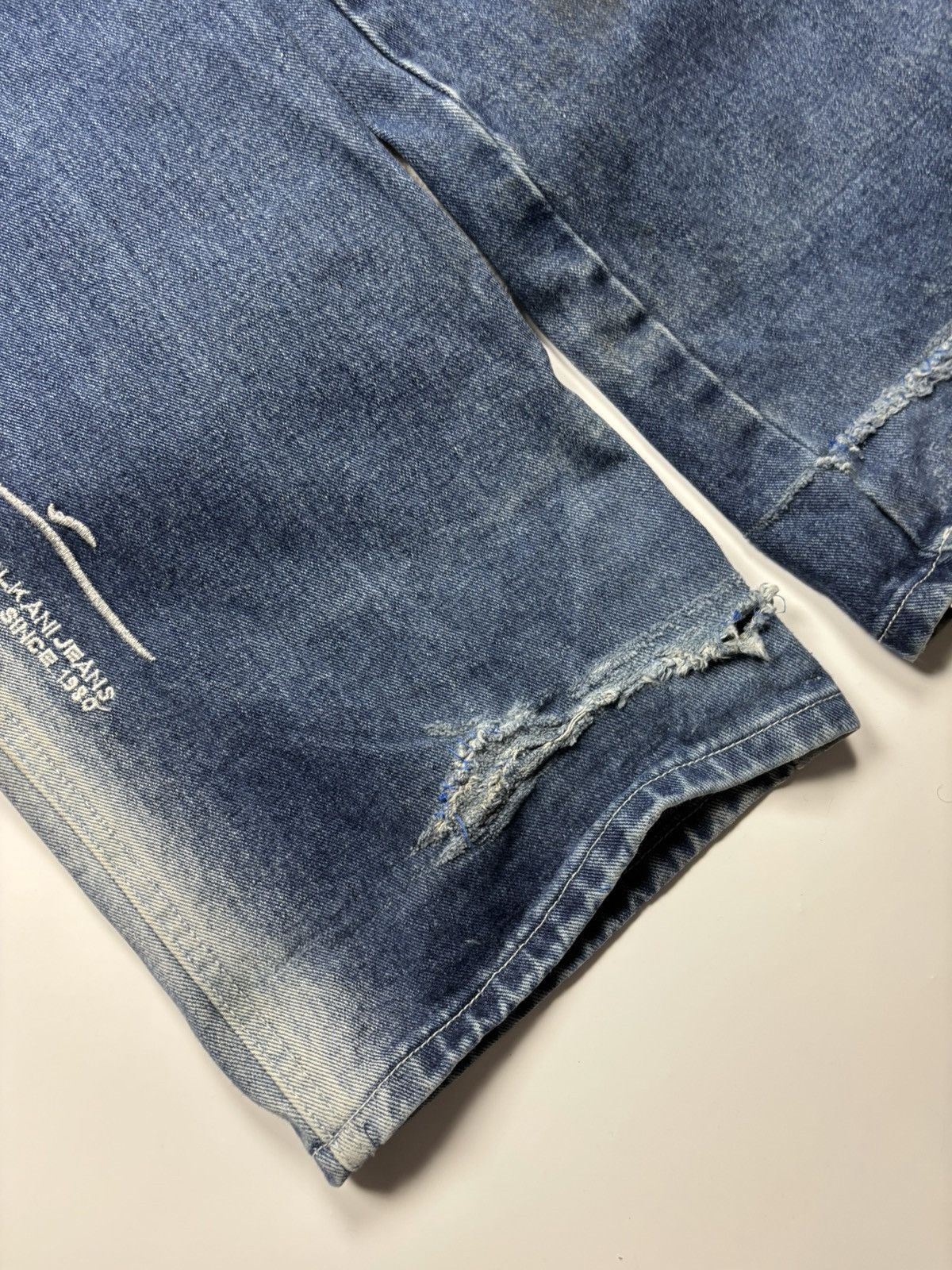 Karl Kani × Vintage Karl Kani Vintage Baggy Jeans With Acid Wash Rare Y2K Style Size US 34 / EU 50 - 9 Thumbnail