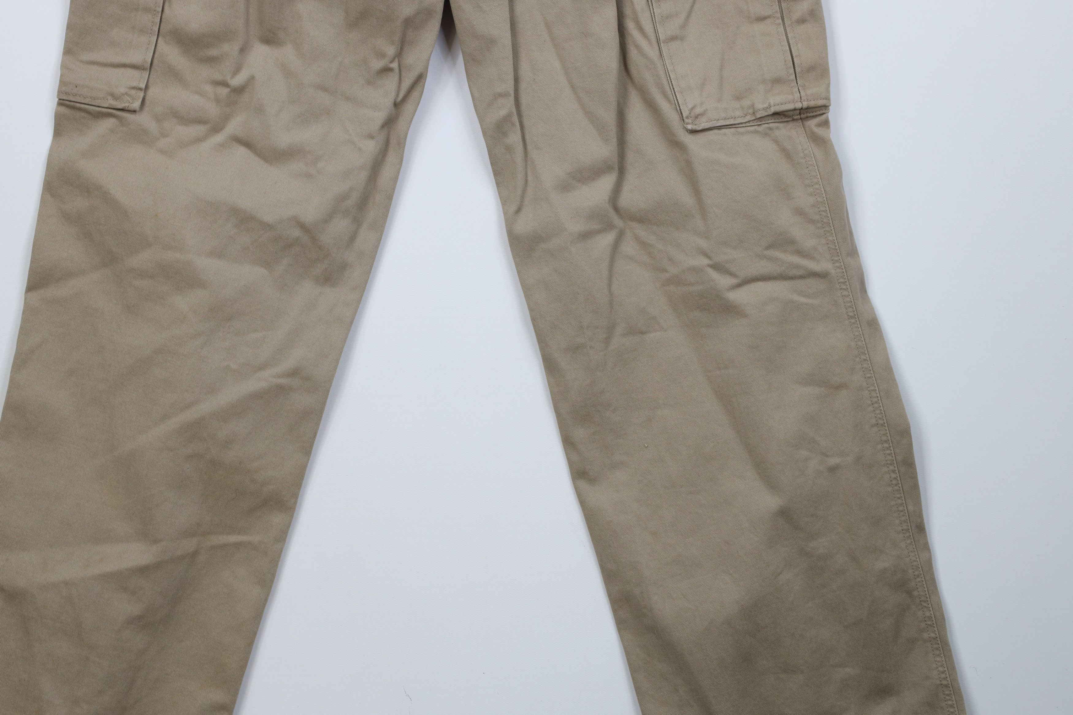 Vintage Vintage 90s Y2K Streetwear Wide Leg Cargo Pants Khaki Tan Size US 30 / EU 46 - 14 Thumbnail