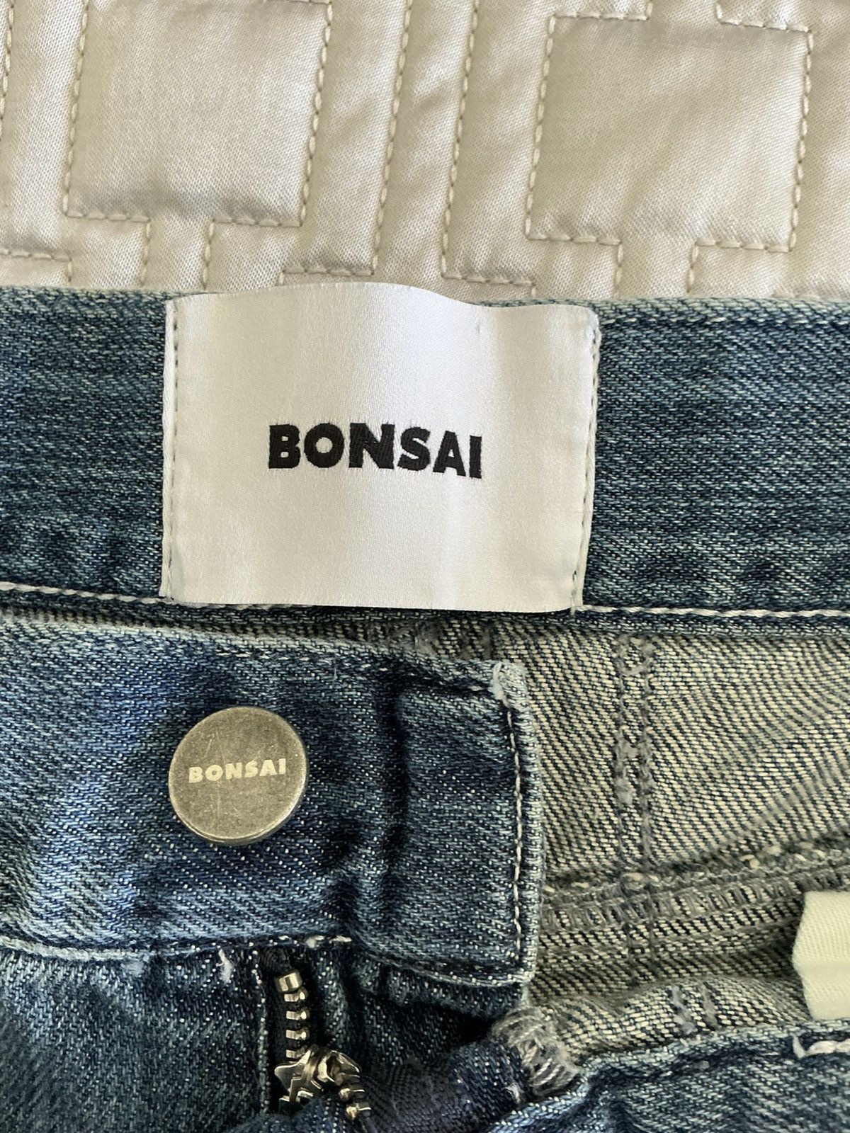 BONSAI BONSAI FRINGES SUPER LOOSE DENIM Blue size M 32 Size US 32 / EU 48 - 3 Thumbnail