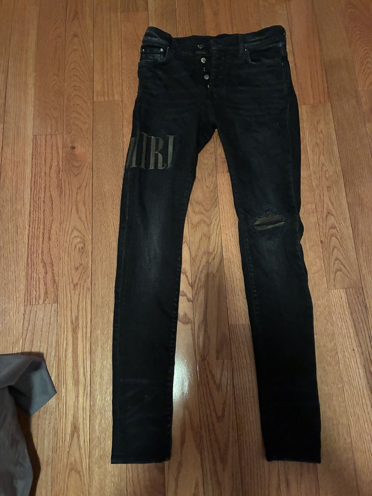 Amiri AMIRI Core Applique Denim Skinny Jeans Size US 31 - 1 Thumbnail