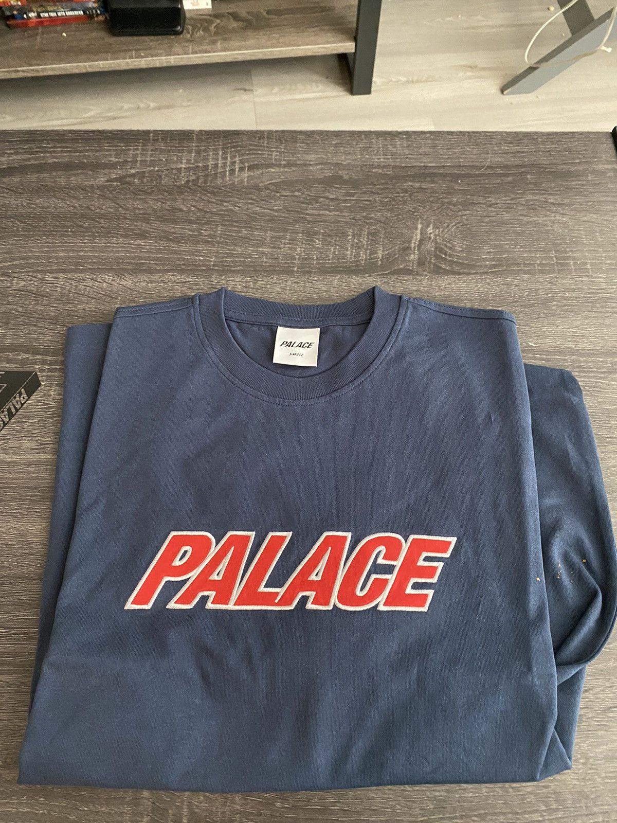 Designer × Palace Palace Heavy Font Navy Tee Size US S / EU 44-46 / 1 - 1 Thumbnail