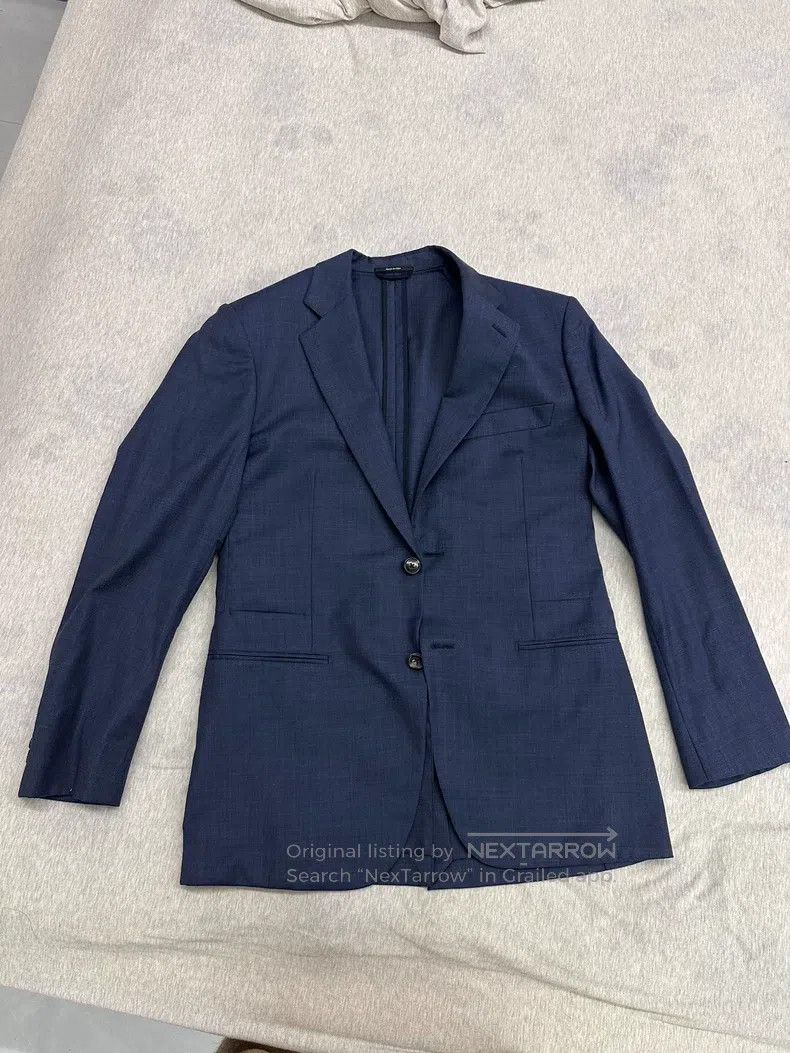 Hermes Hermes Deep Blue Wool Suit - 100% Wool Size 48R - 1 Thumbnail