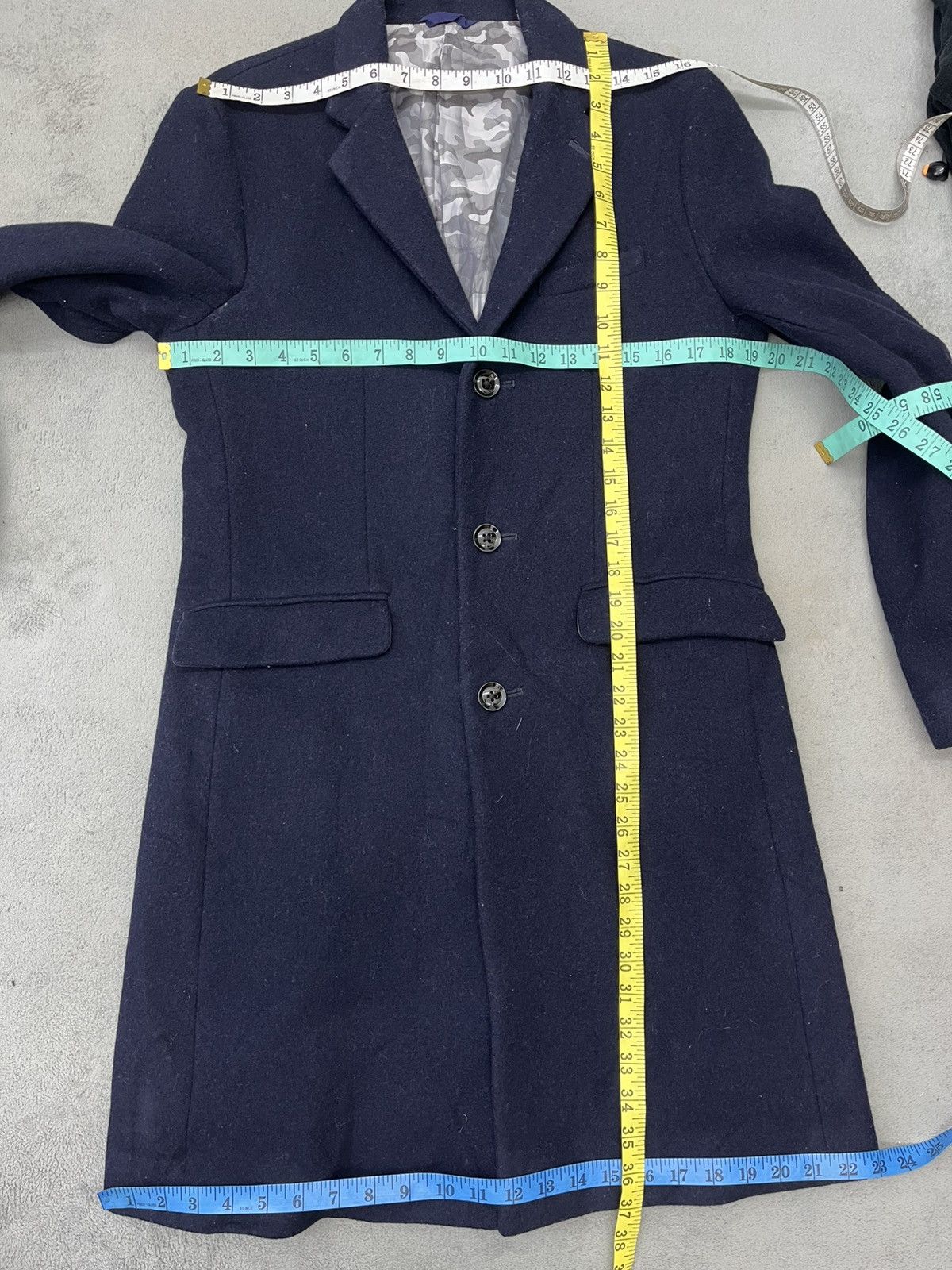 ABAHOUSE × Designer × Japanese Brand STEALS🔥ABAHOUSE WOOL LONG JACKET Size US S / EU 44-46 / 1 - 11 Thumbnail