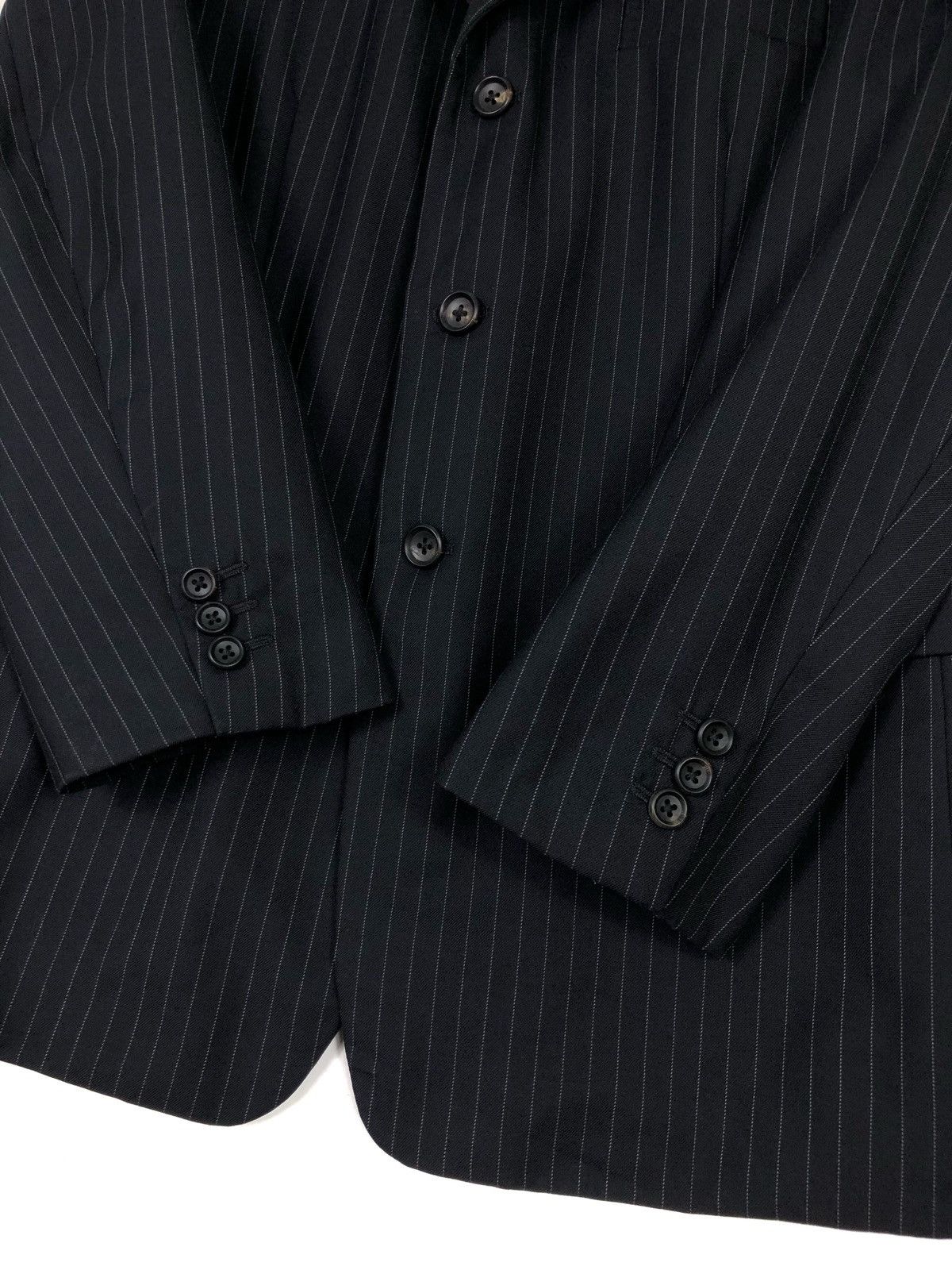 Yohji Yamamoto AW2012 7-POCKETS COSTUME D’ HOMME STRIPES WOOL GABARDINE Size US M / EU 48-50 / 2 - 10 Thumbnail