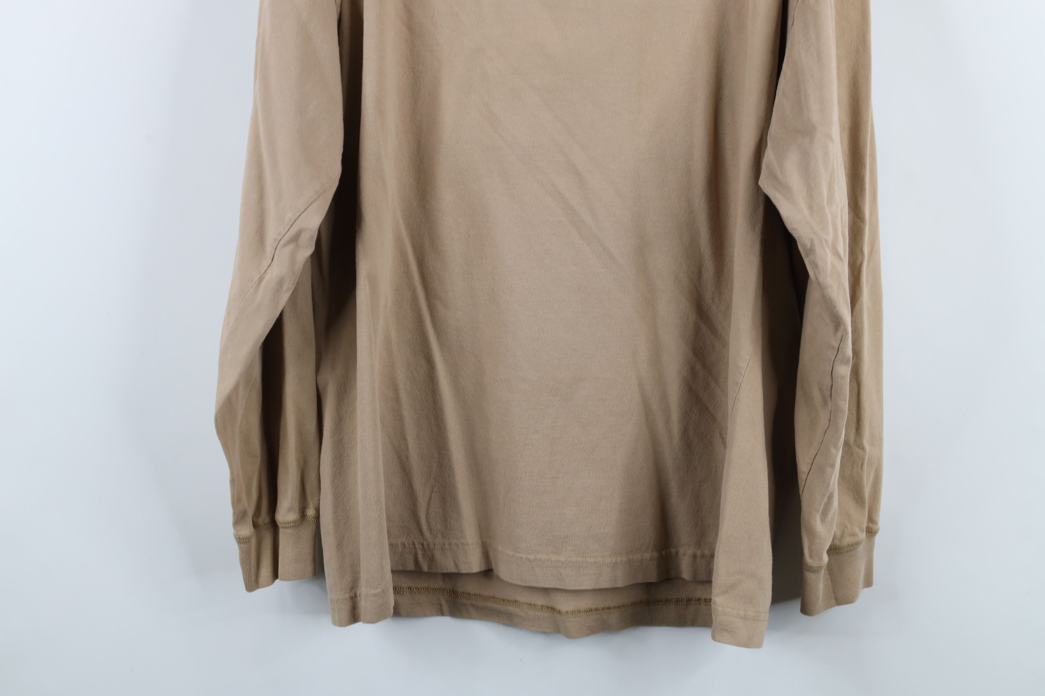 Vintage Vintage 90s Streetwear Long Sleeve Henley T-Shirt Beige Size US L / EU 52-54 / 3 - 12 Thumbnail