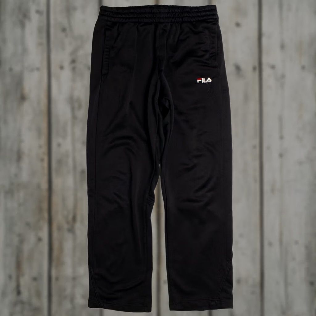 Fila VINTAGE FILA Black Track Pants Medium Retro Athletic Joggers Size US 31 - 1 Thumbnail