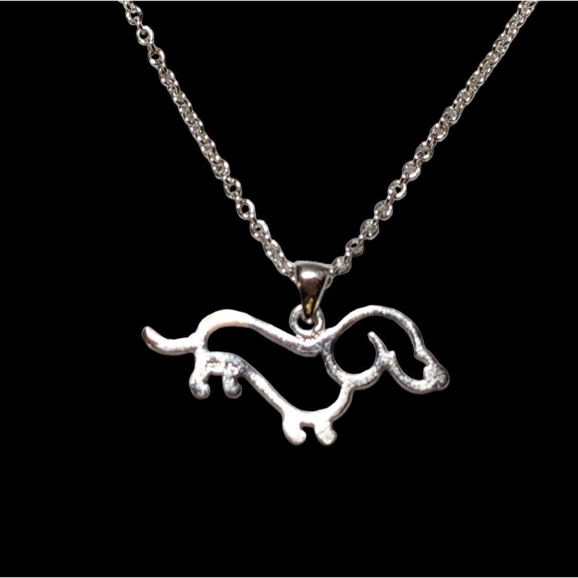 Other Minimalist Silver Dachshund Necklace Size ONE SIZE - 3 Thumbnail