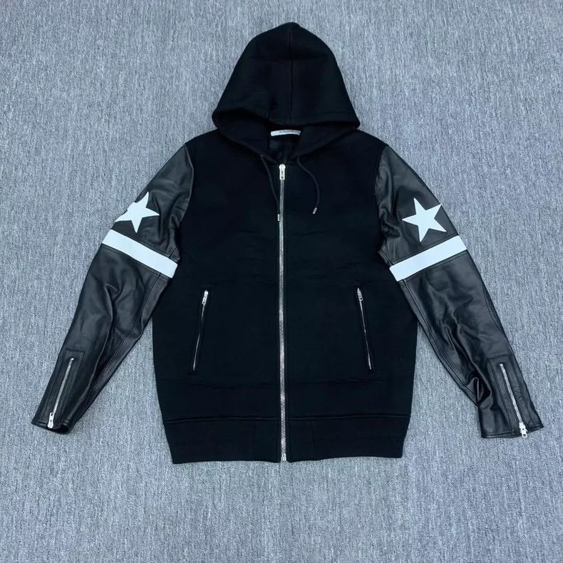 Givenchy Givenchy Black Five-Star Leatherette Jacket Size US M / EU 48-50 / 2 - 1 Thumbnail