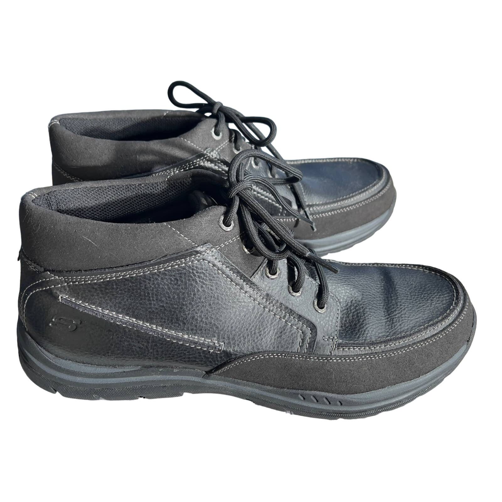 SKECHERS Skechers Boots Men 11.5 Relax Fit Memory Foam Leather Upper Size US 11.5 / EU 44-45 - 1 Thumbnail