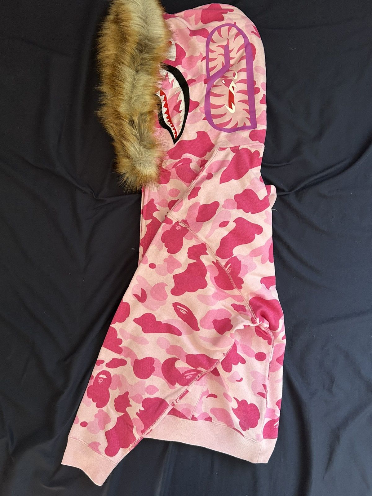 Bape BAPE X CACTUS JACK X DON TOLIVER FAUX FUR SHARK ZIP HOODIE Size US M / EU 48-50 / 2 - 5 Thumbnail