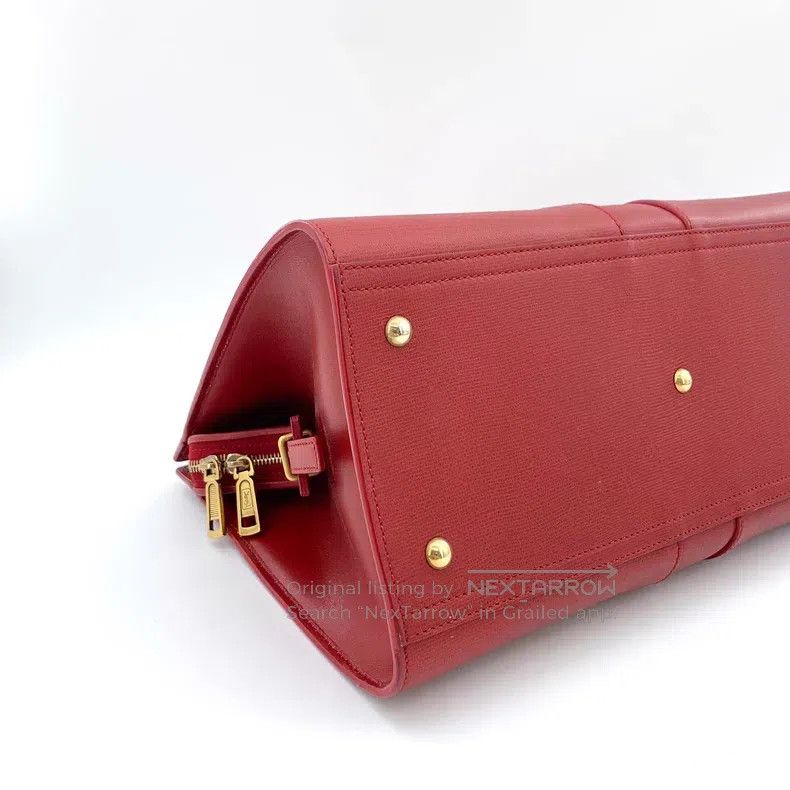 Saint Laurent Paris Saint Laurent Paris Red Leather Buckle Shoulder Bag Size ONE SIZE - 9 Thumbnail