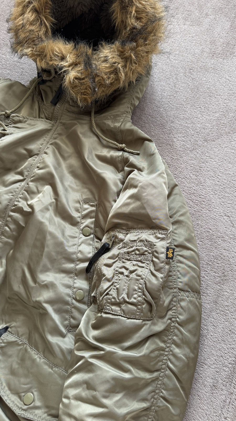 Alpha Industries N-3B Military Y2K Fur Jacket n2b lgb goa Ifsixwasnine Size US S / EU 44-46 / 1 - 5 Thumbnail