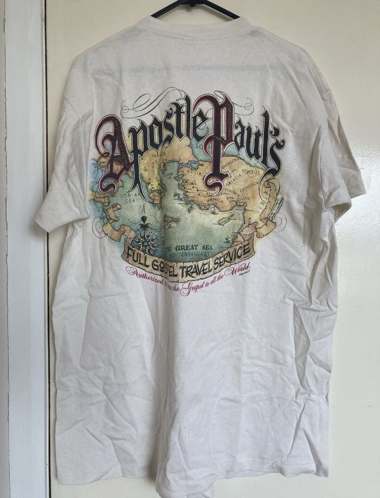 Vintage Vintage 90s Living Epistles Apostle Paul Christian T-shirt Size US L / EU 52-54 / 3 - 1 Thumbnail