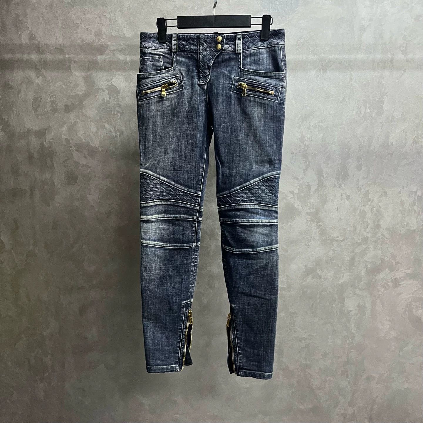 Balmain Balmain Casual Denim Blue Hoodie 38 Men Size US S / EU 44-46 / 1 - 1 Thumbnail
