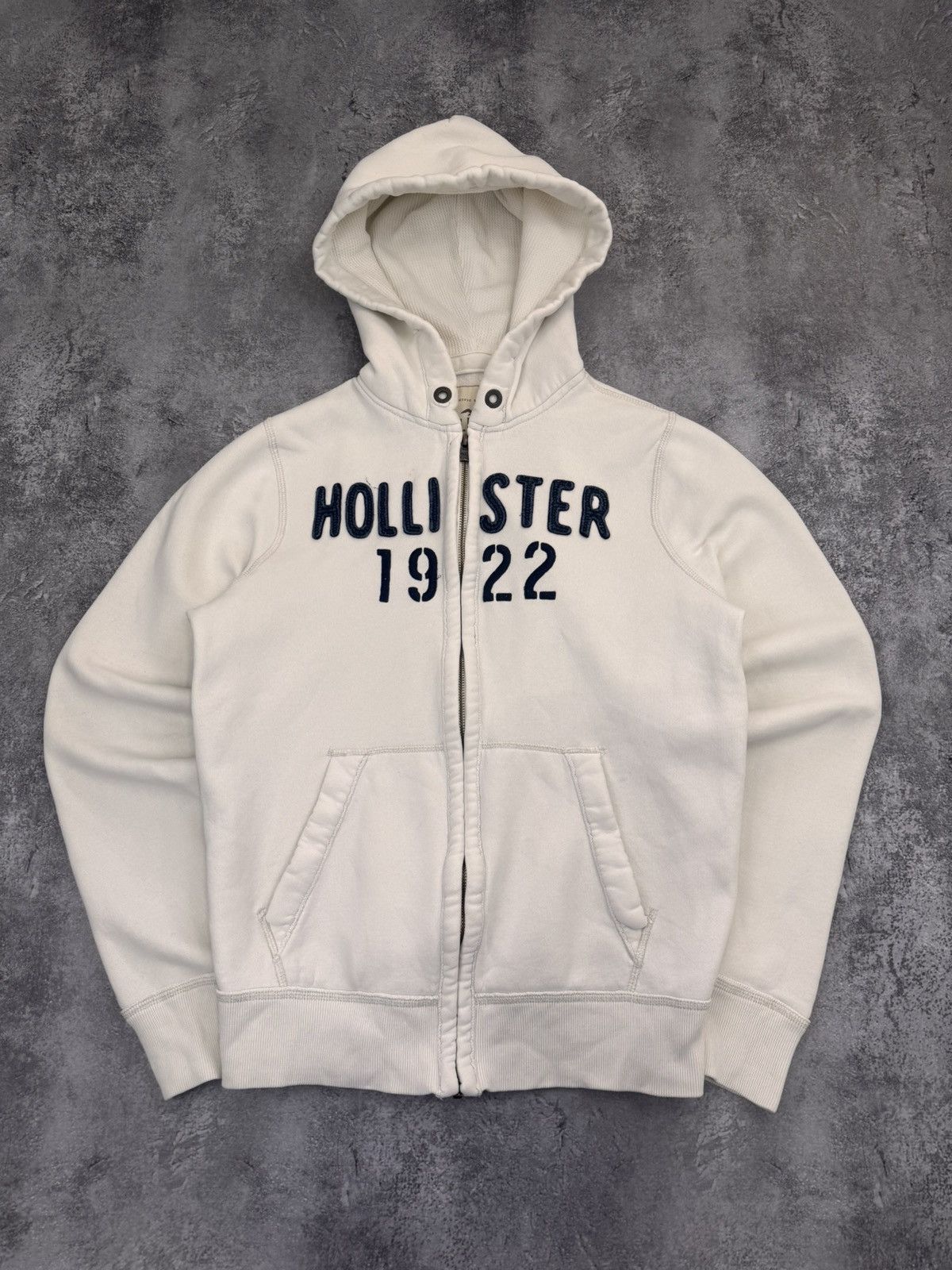Hollister Hollister Women Cotton Zip Hoodie White Size M Size M / US 6-8 / IT 42-44 - 1 Thumbnail