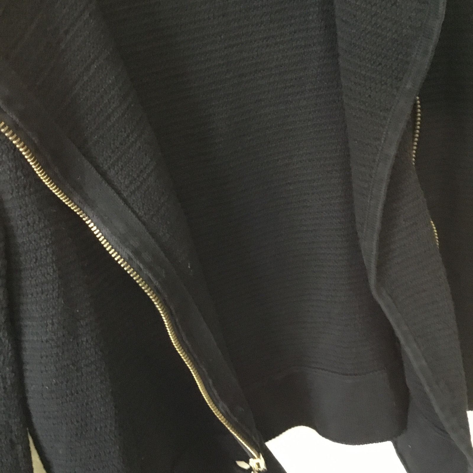 Chicos Chico's Black Gold Zip Up Jacket Size XS / US 0-2 / IT 36-38 - 12 Thumbnail