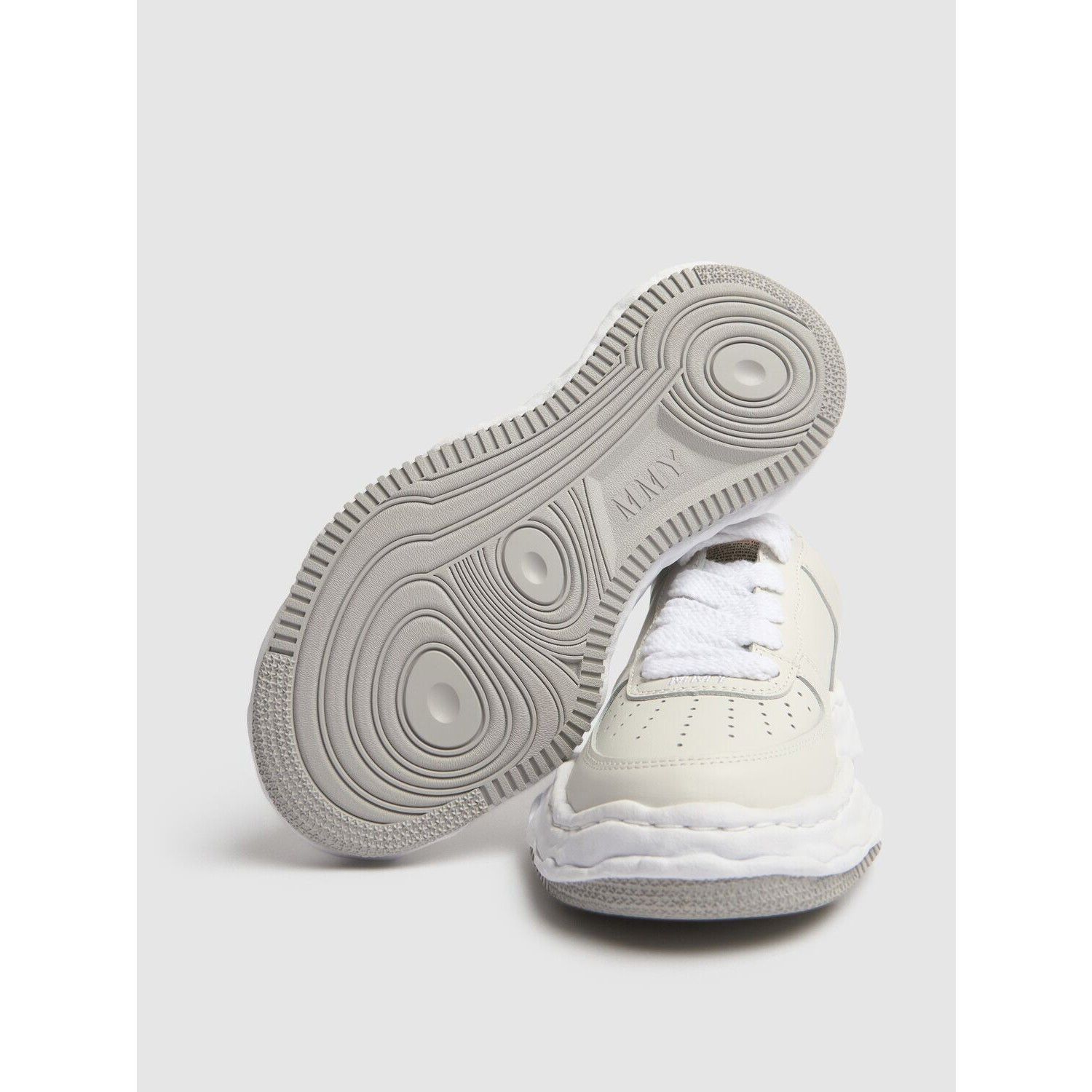 Other MIHARAYASUHIRO Wayne Men's White Leather Sneakers New & Auth Size US 7 / EU 40 - 4 Thumbnail