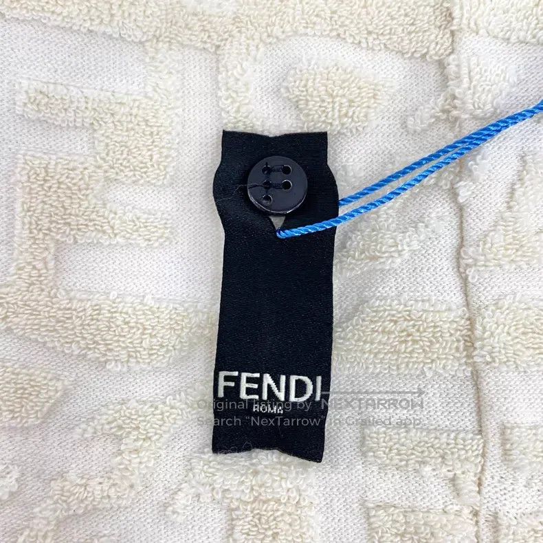 Fendi Fendi Beige Classic Double F Monogram Printed Cotton Crewn Size US XS / EU 42 / 0 - 6 Thumbnail